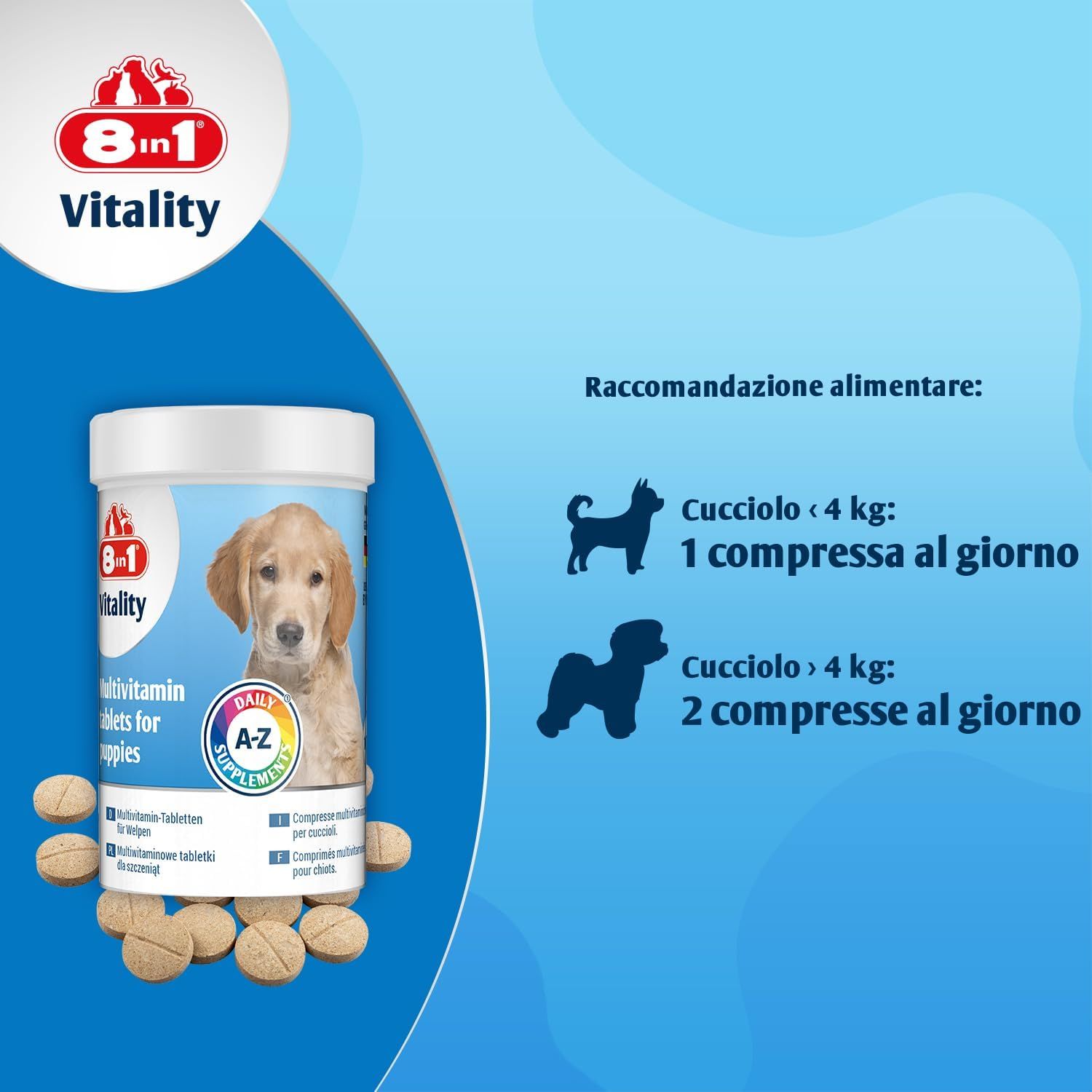 8in1 Compresse Multivitaminiche Puppy