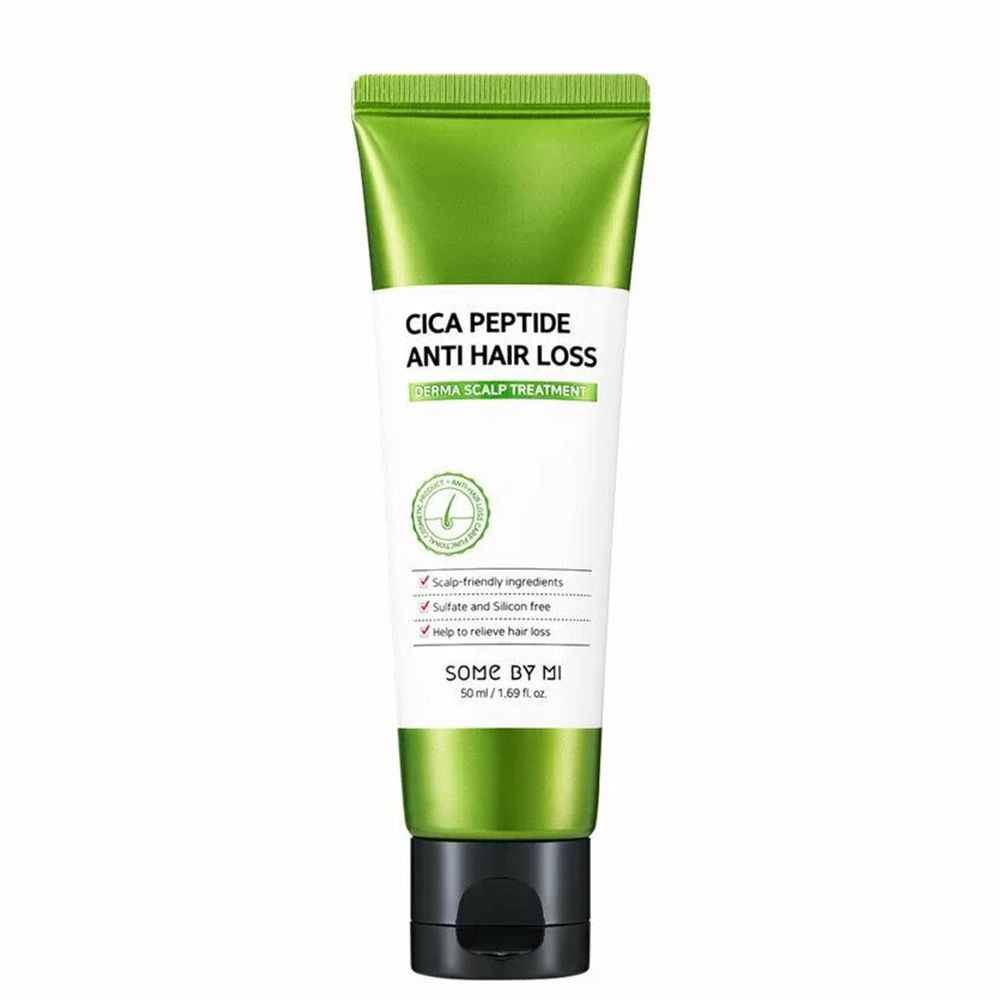 Tubo verde Cica Peptide Anti Hair Loss Derma Scalp Treatment, 50 ml.