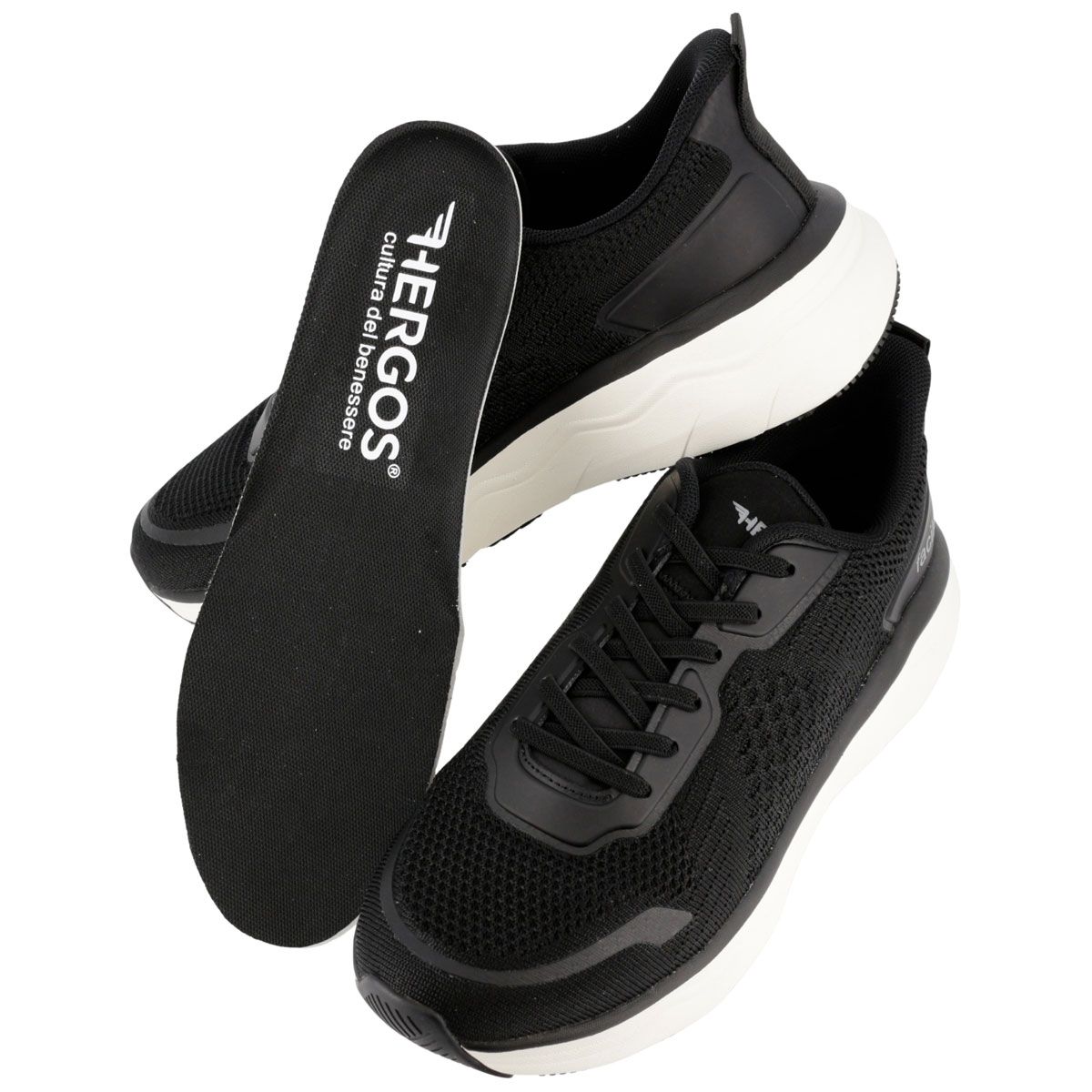 Hergos H3840 -  Sneaker leggera in tessuto traspirante e plantare estraibile