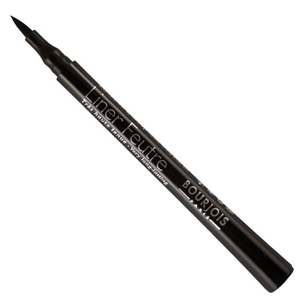 Penna eyeliner nera. Scritta: Liner Feutre, Bourjois Paris.