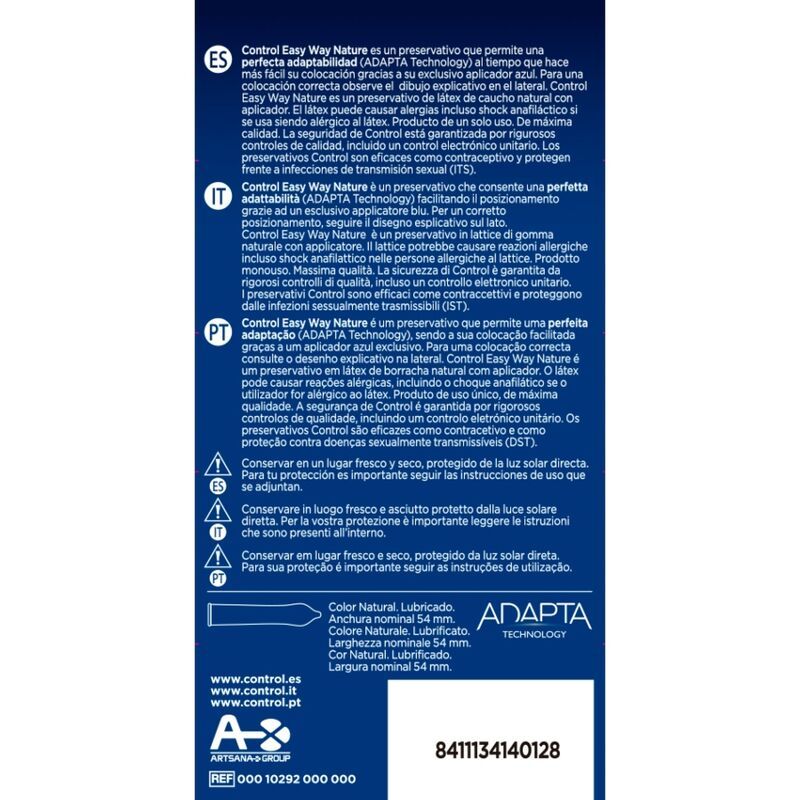 Informazioni prodotto su confezione. Testi in spagnolo, portoghese e italiano. Dettagli ingredienti e istruzioni per l'uso.