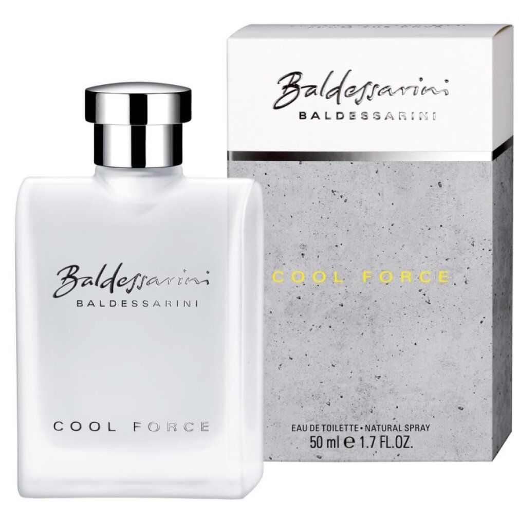 Flacone e confezione Baldessarini Cool Force Eau de Toilette, 50ml.
