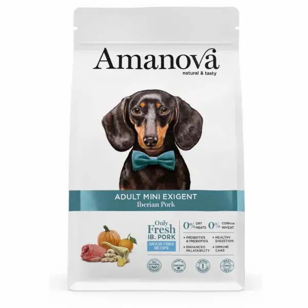 amanova adult mini exigent dog iberian pork
