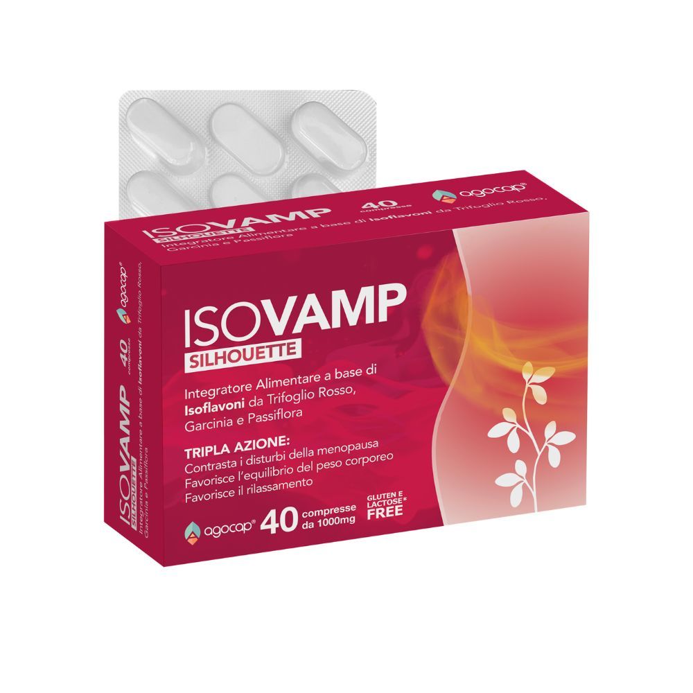 agocap - Isovamp integratore alimentare menopausa Isoflavoni da Trifoglio Rosso