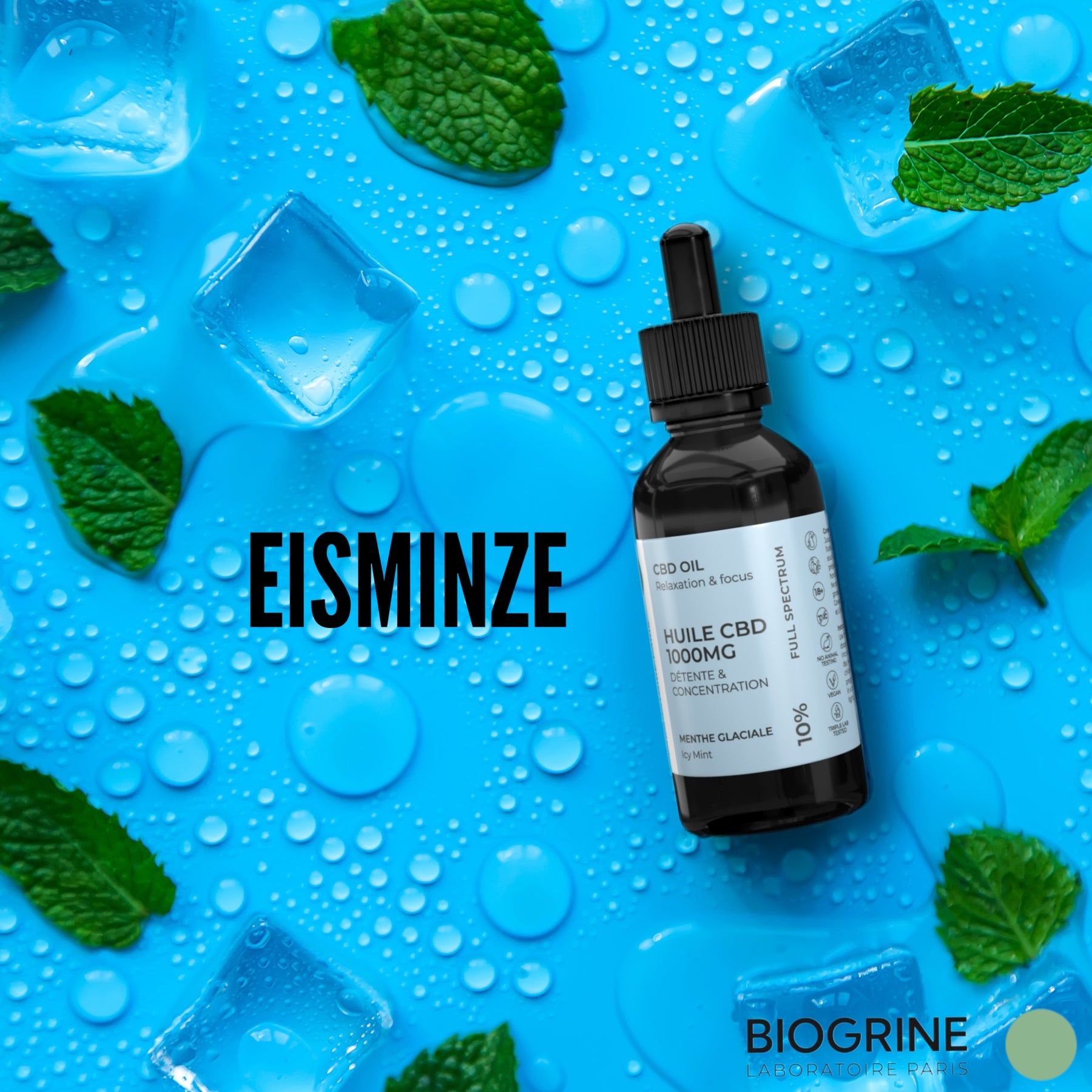 BIOGRINE Olio CBD 20% – Menta Ghiacciata