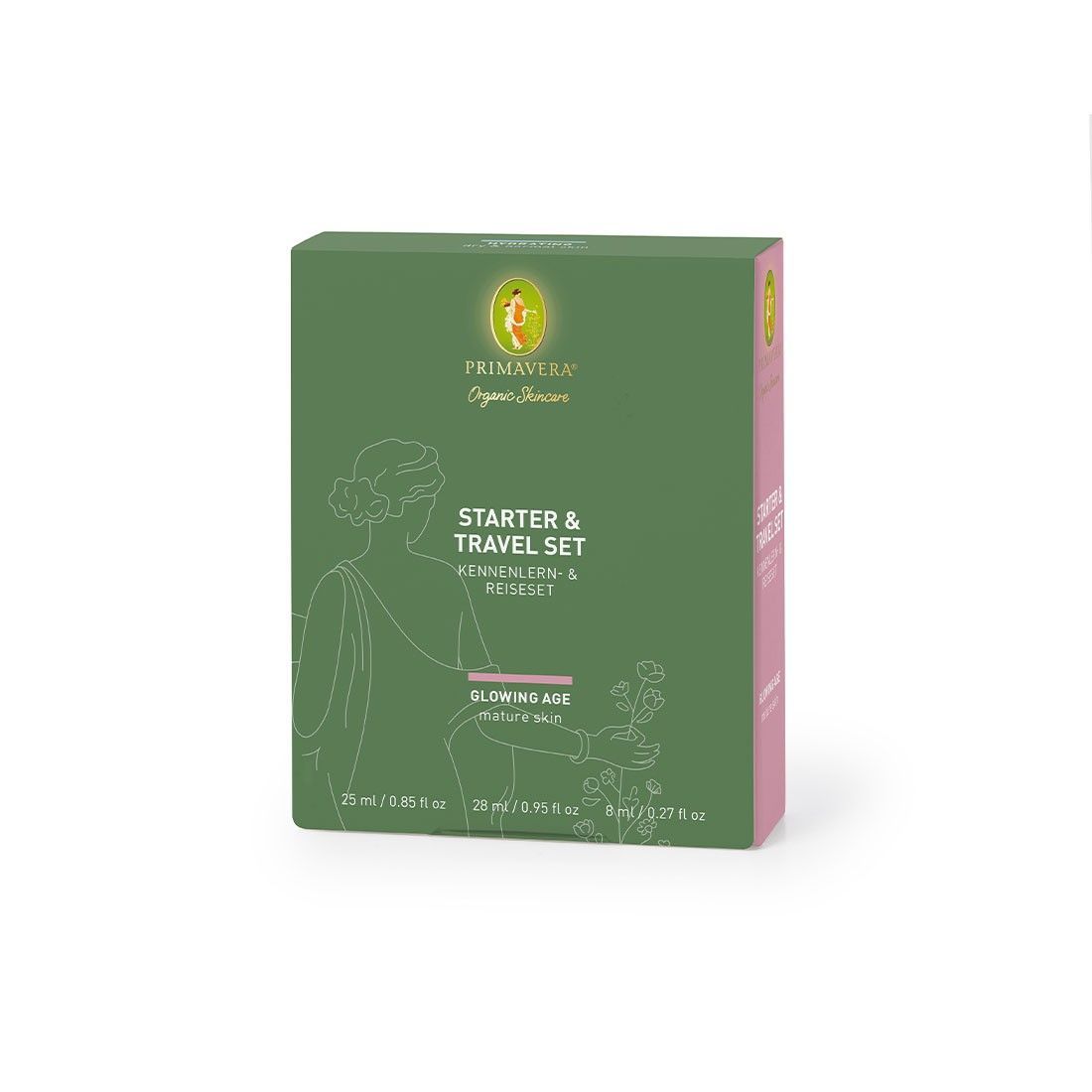 Primavera Organic Skincare Starter &amp; Traveller Set Età luminosa