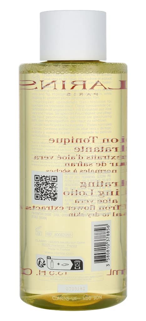 Clarins Lozione Tonica Idratante 400 ml – Aloe Vera e Fico biologici, senza alcol, vegano