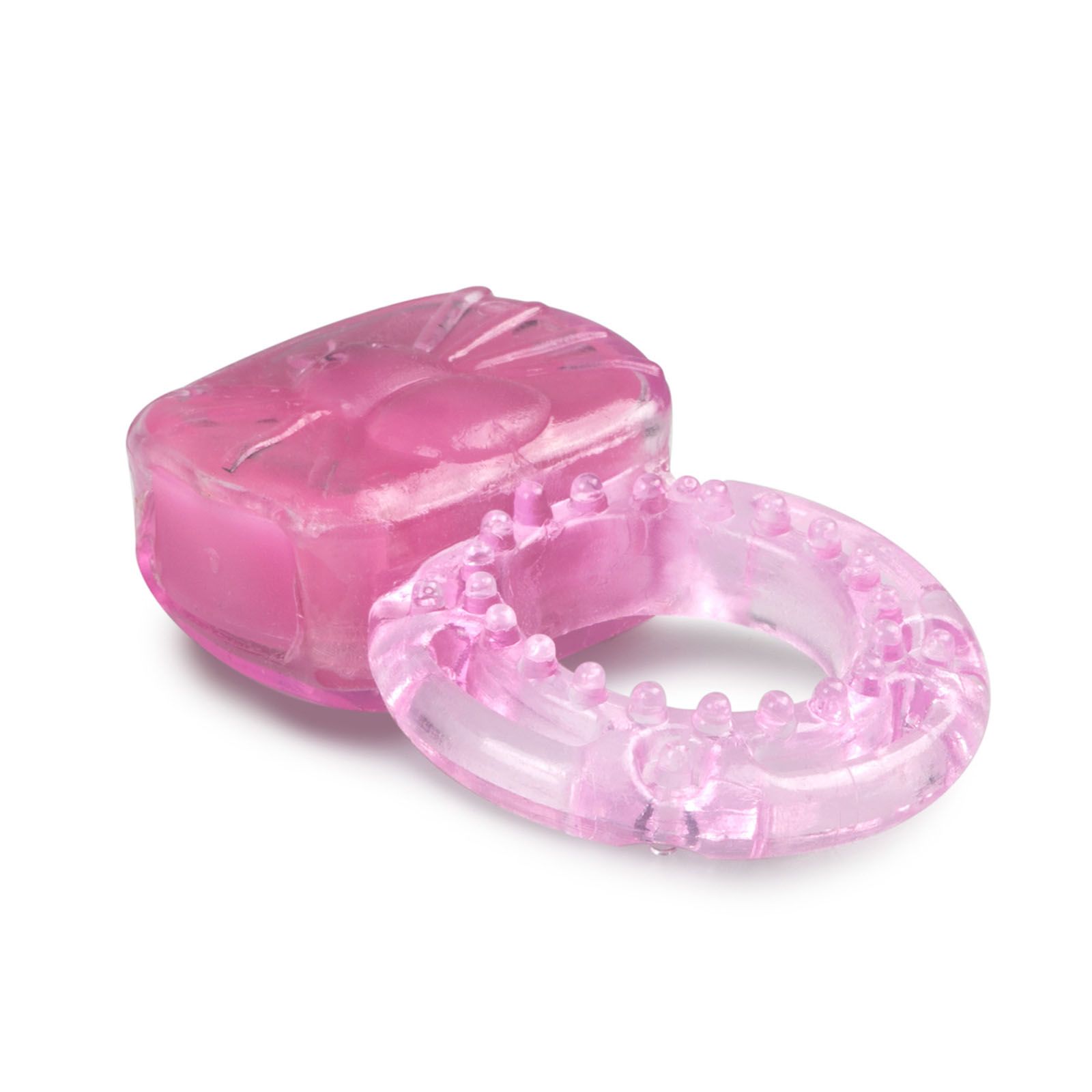 Easytoys - Anello fallico vibrante rosa con stimolazione del clitoride 1 pz  - Redcare