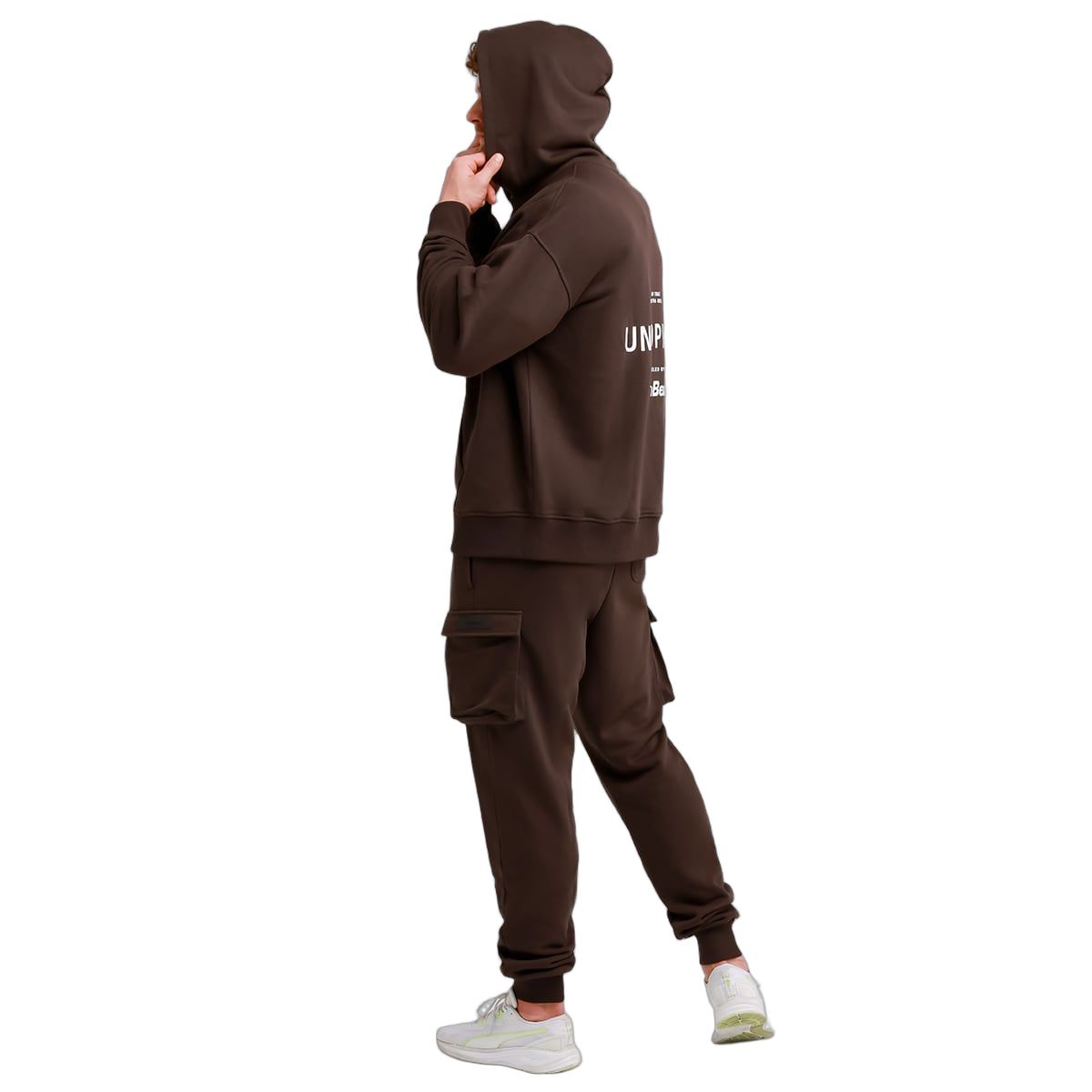 GymBeam Pantaloni sportivi uomo Utility regular cargo marroni con tasche