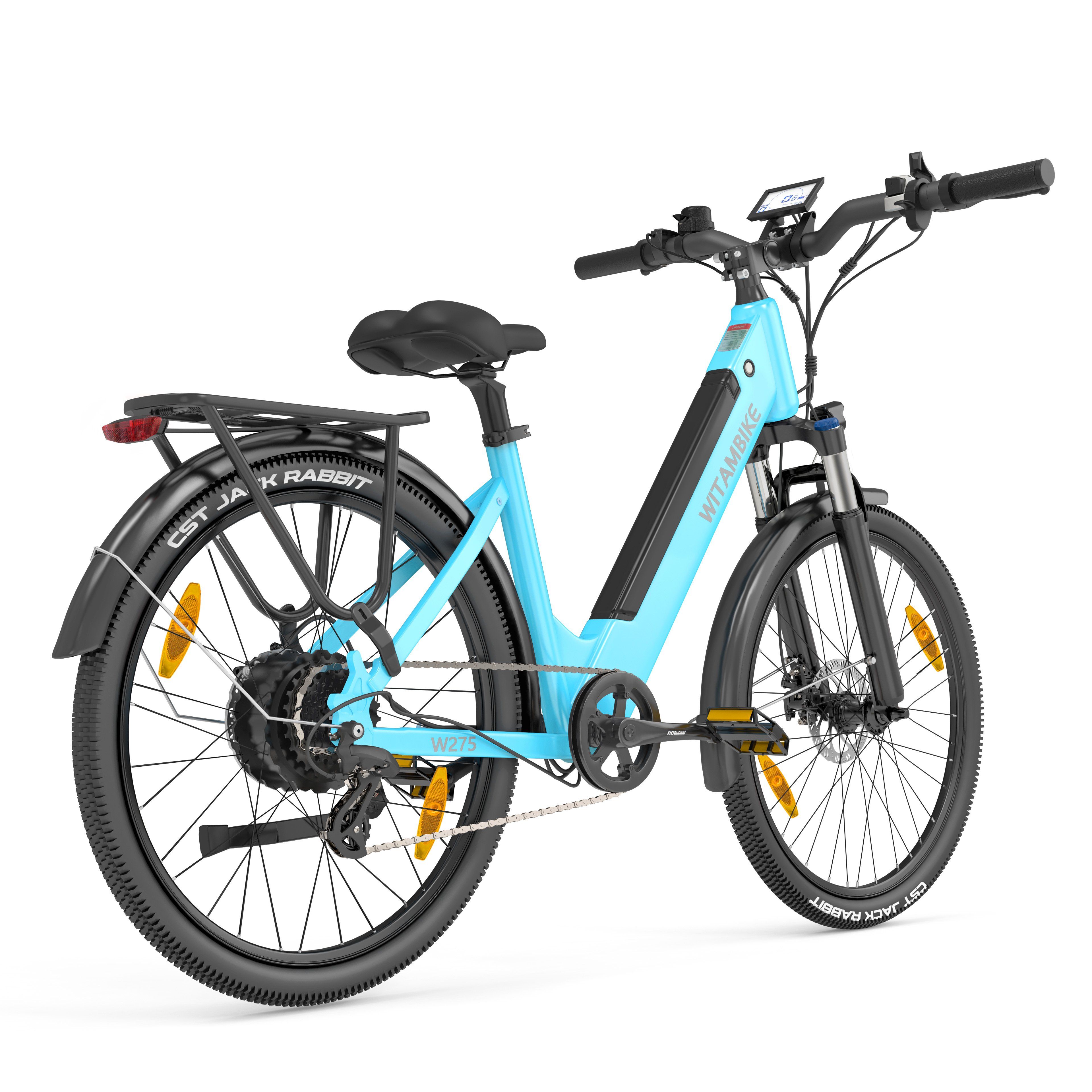 WITAMBIKE W275 Bicicletta elettrica da pendolare, 36V 13AH, pneumatici 27,5" x 2.10