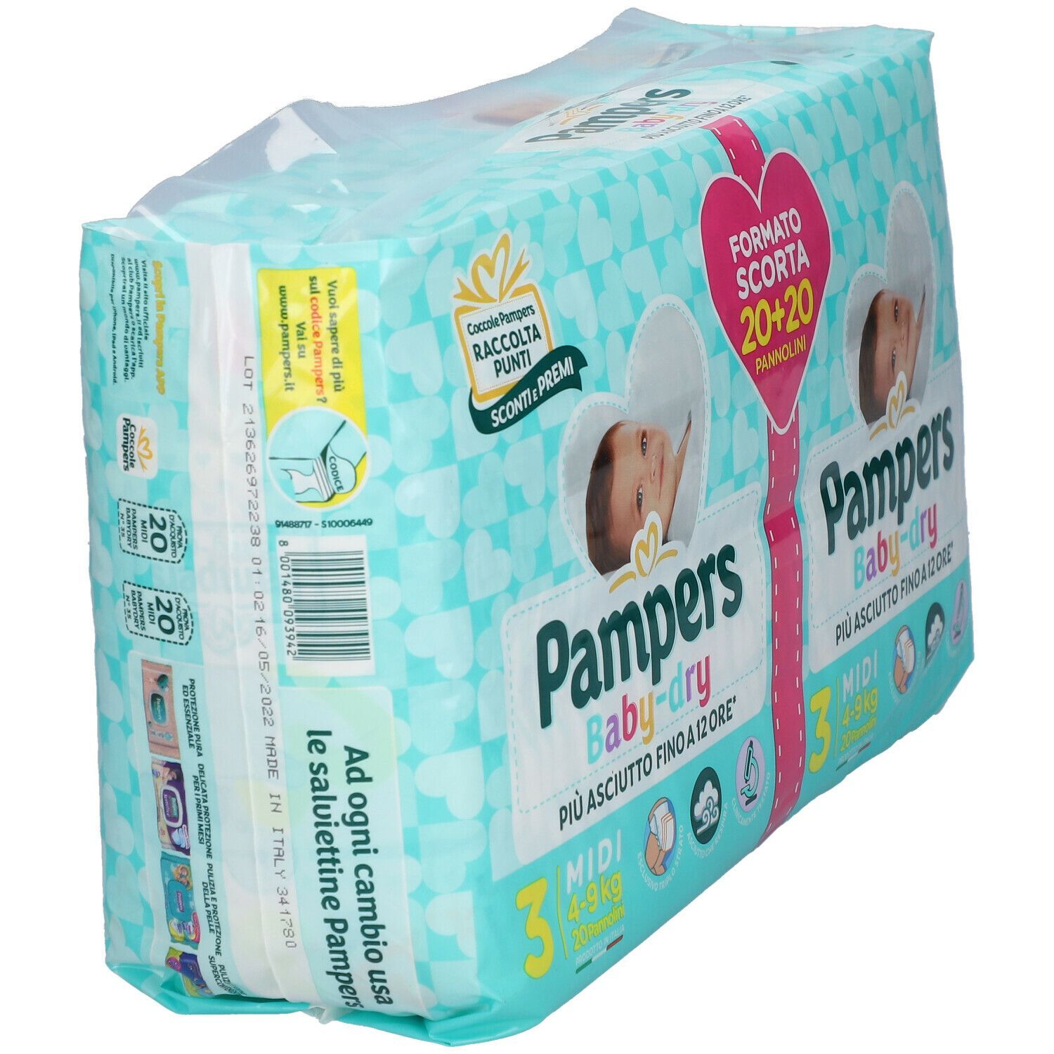 Pampers Baby Dry 3 Midi 20+20