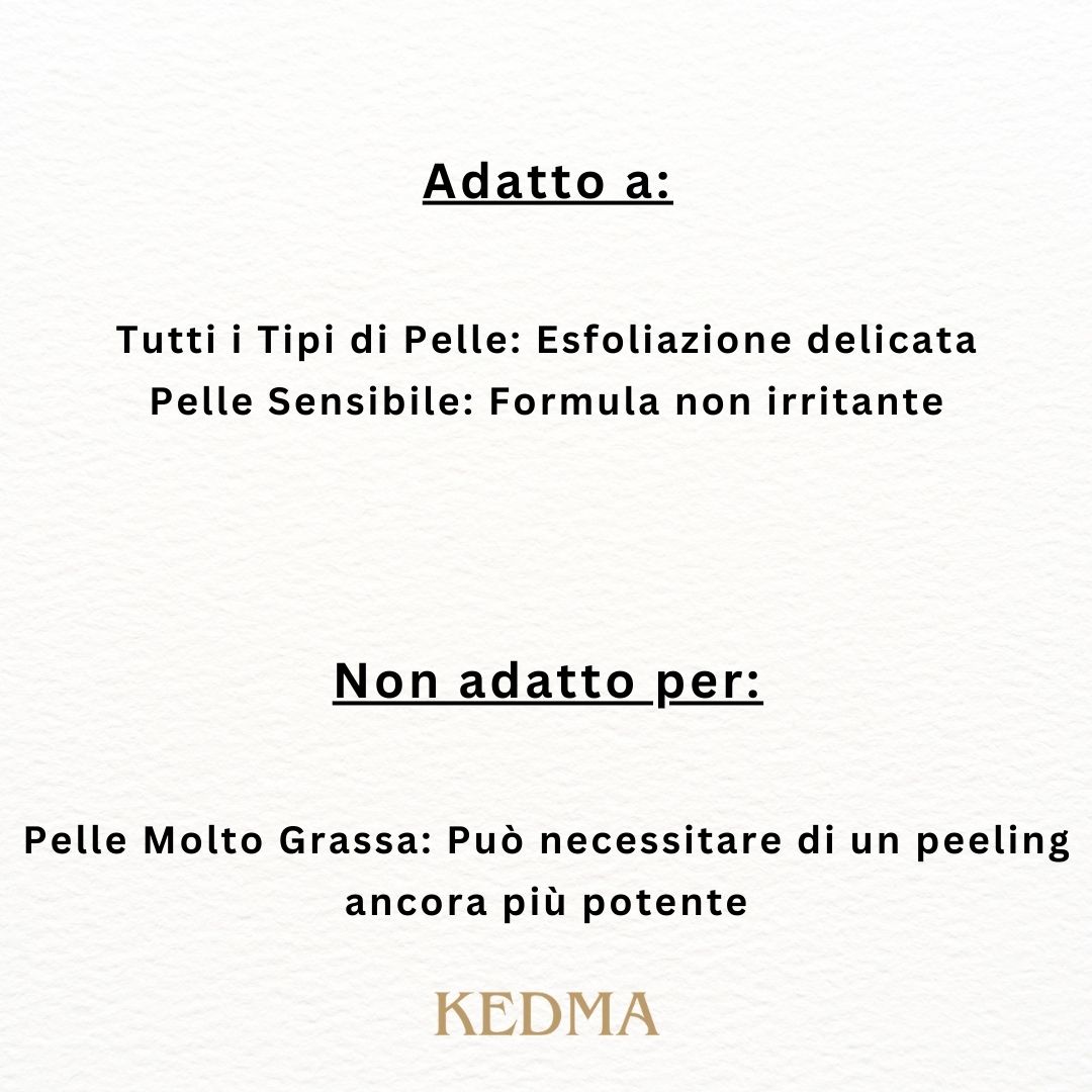 Kedma - Peeling Esfoliante per il Viso con Estratti di Frutta