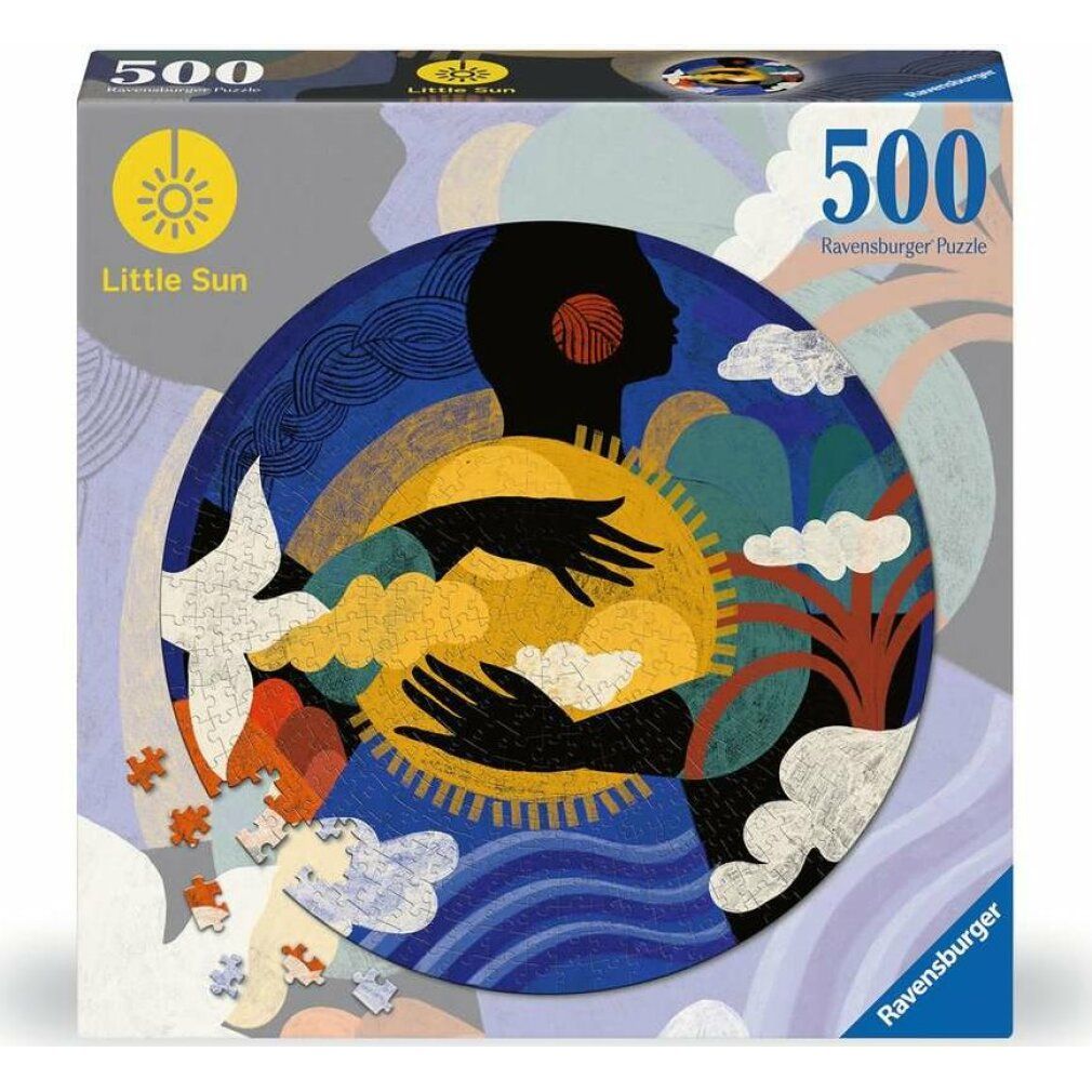 Puzzle rotondo ravensburger Little Sun: Il giusto sentimento 500 pezzi