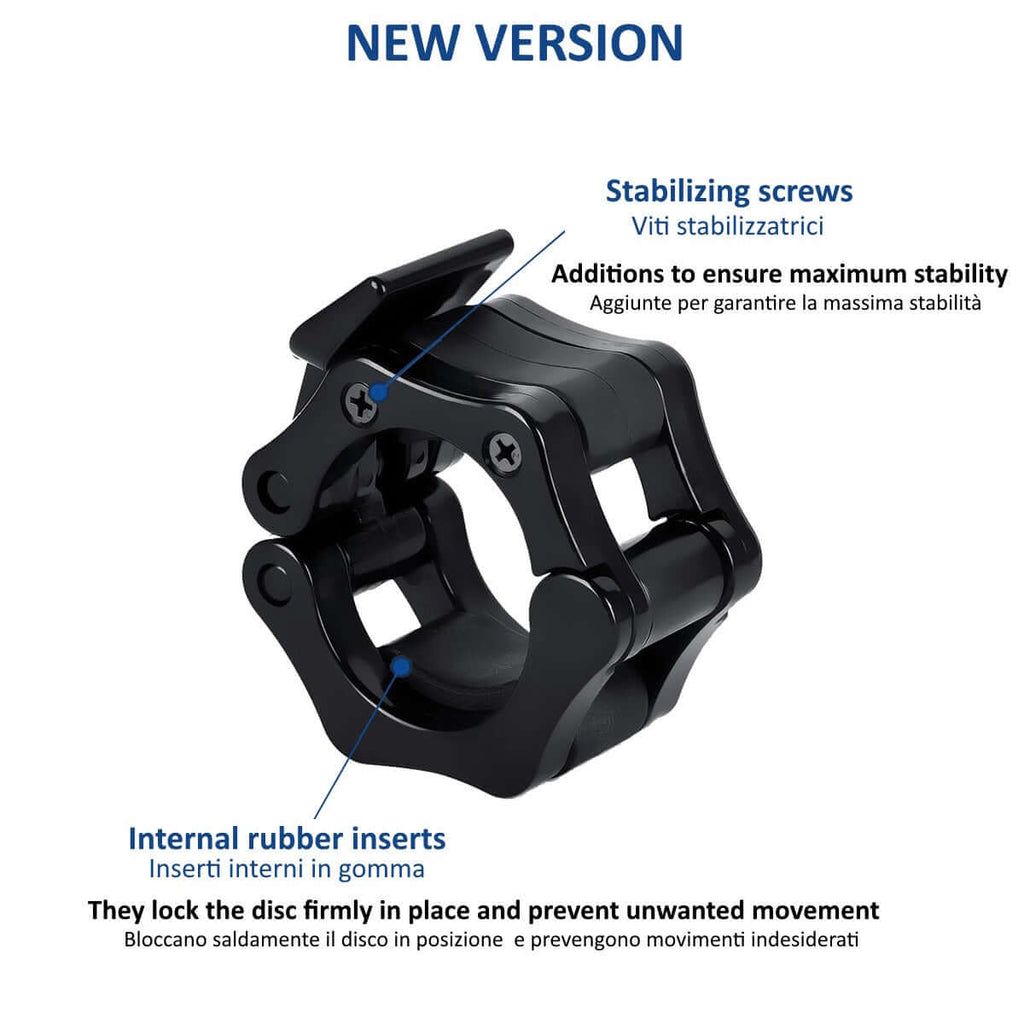 FFitness Morsetti per Bilanciere Olimpico 50mm 2 Pezzi Collari a Sgancio Rapido FF