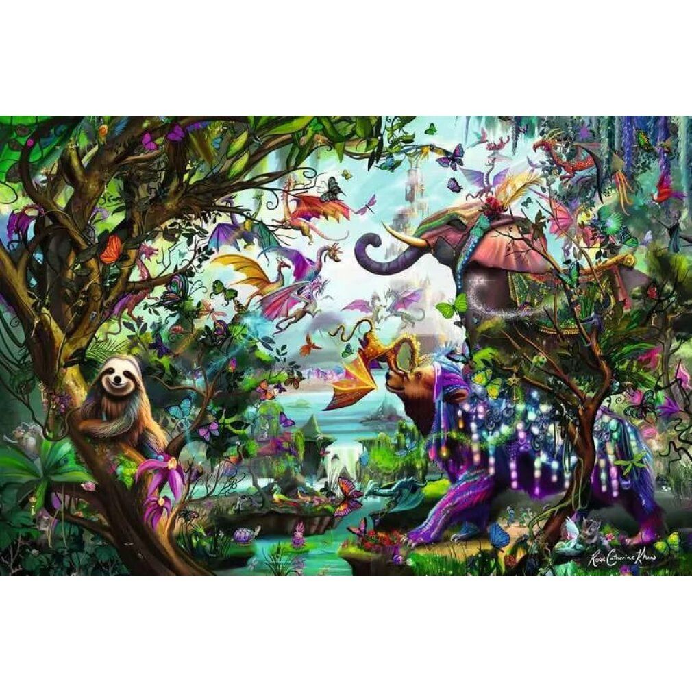 Un puzzle originale di qualità Ravensburger i Draghi dei Tropici (4000 parti)