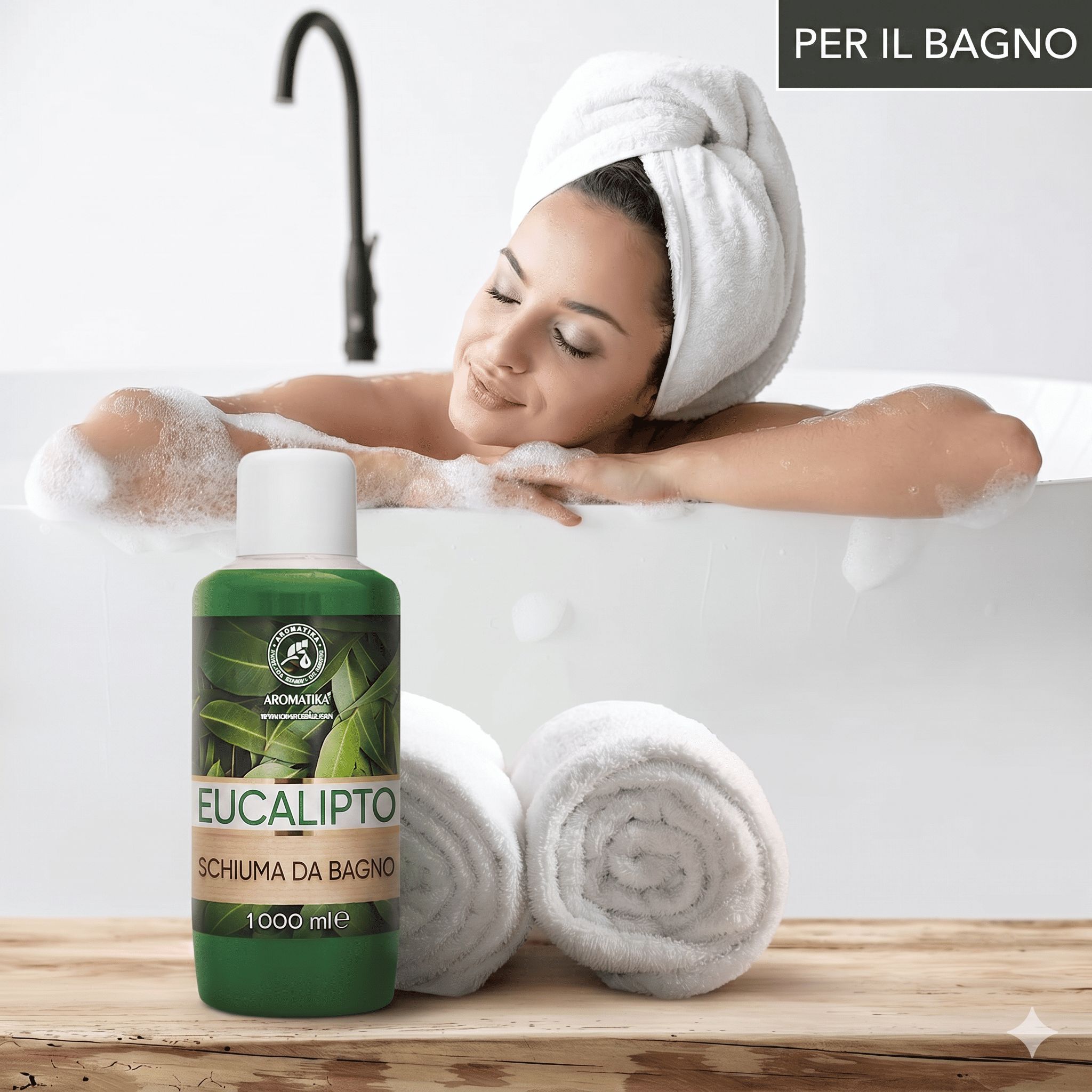 AROMATIKA Schiuma da bagno all’eucalipto