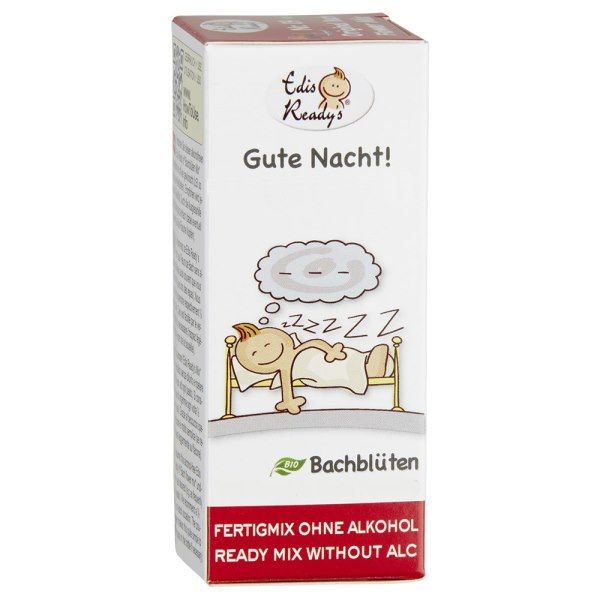 Confezione in cartone con nome del prodotto, illustrazione di una persona che dorme e testo. Logo 'Bio'.