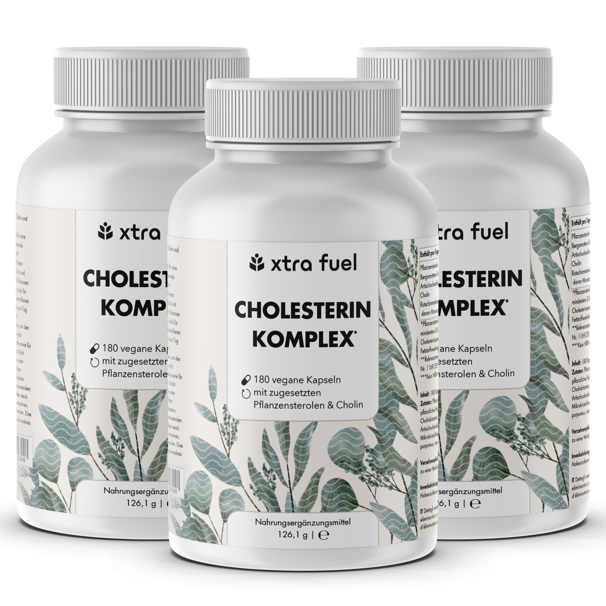 Complesso di colesterolo XTRA FUEL - complesso nutriente con steroli vegetali e monacolina K