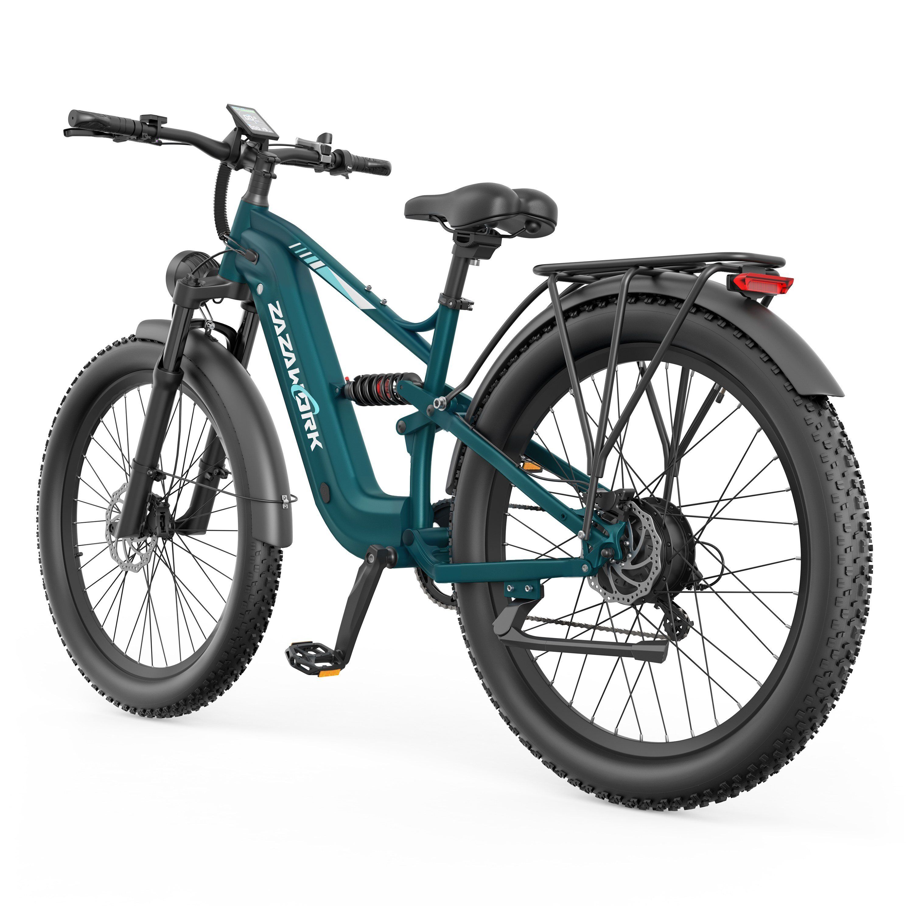 ZAZAWORK CF500 Mountain bike elettrica, batteria da 48 V 20 Ah, autonomia di 90 km