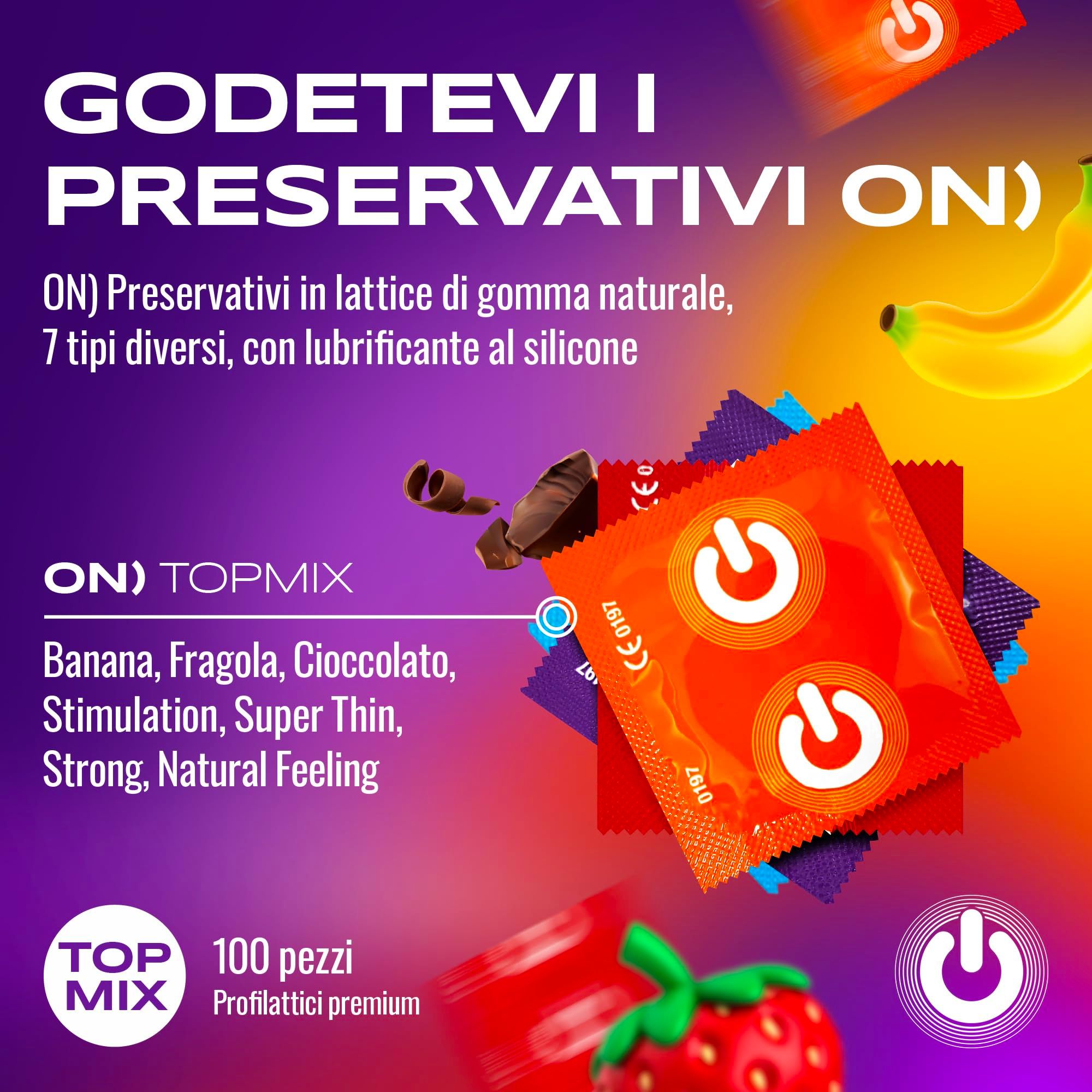 ON) Preservativi Mix 54mm