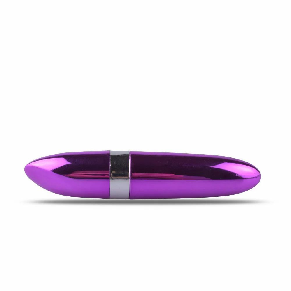 Dispositivo cilindrico, corpo rosa, anello argentato. Vista orizzontale.