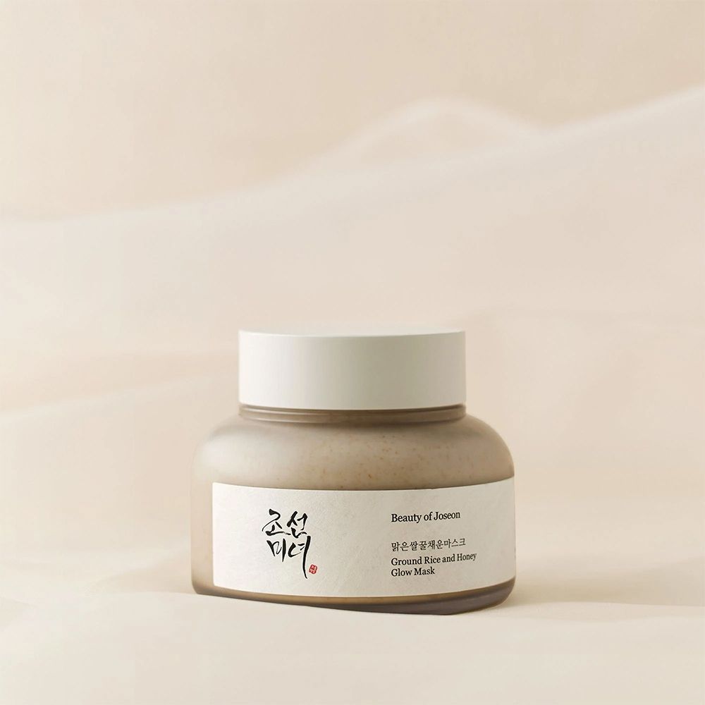Contenitore della maschera BEAUTY OF JOSEON Ground Rice and Honey Glow Mask, color crema.