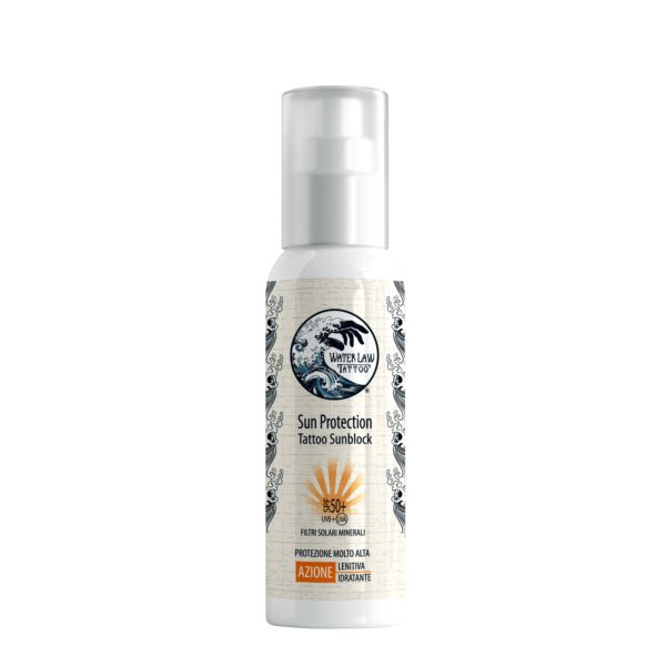 Water Law Tattoo Sun Protection Crema Solare ad alta protezione (SPF 50+) specifica per tatuaggi