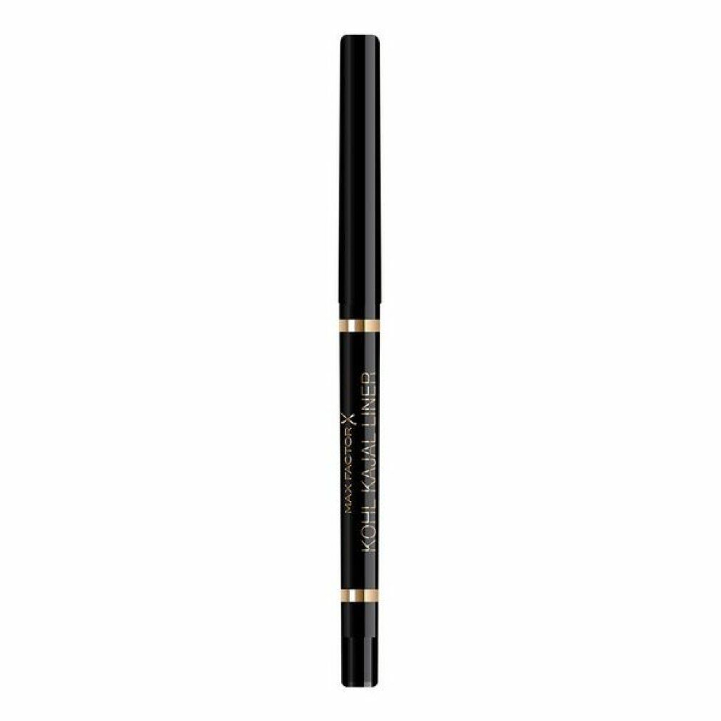 Matita kajal nera. Scritta: Max Factor Khol Kajal Liner. Dettagli dorati.
