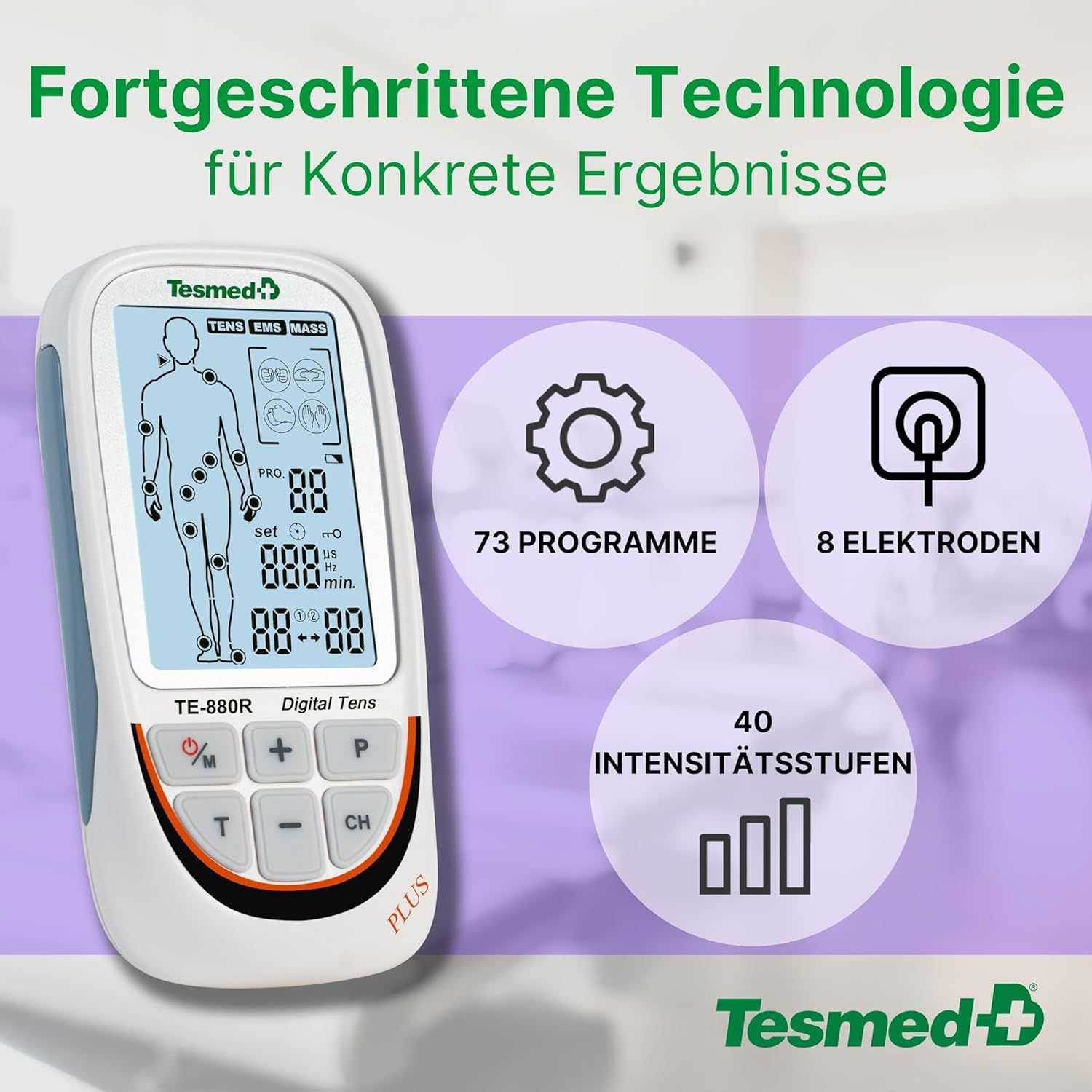 TESMED TE-880R Plus Elettrostimolatore Muscolare