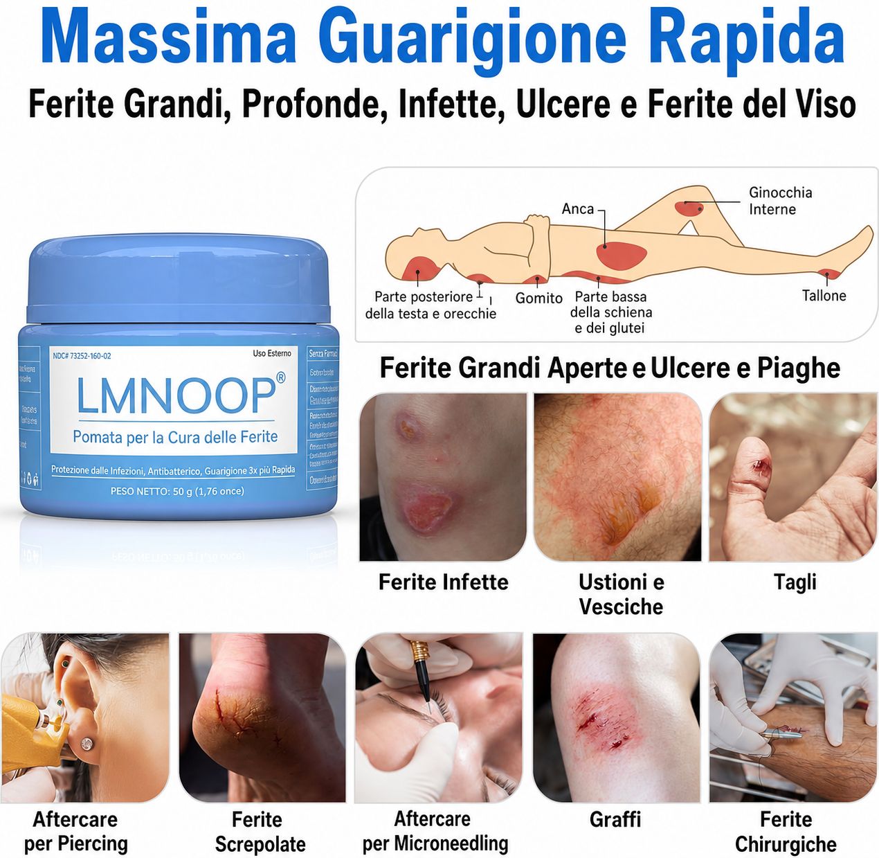 LMNOOP unguento per la cura della pelle ad azione intensiva