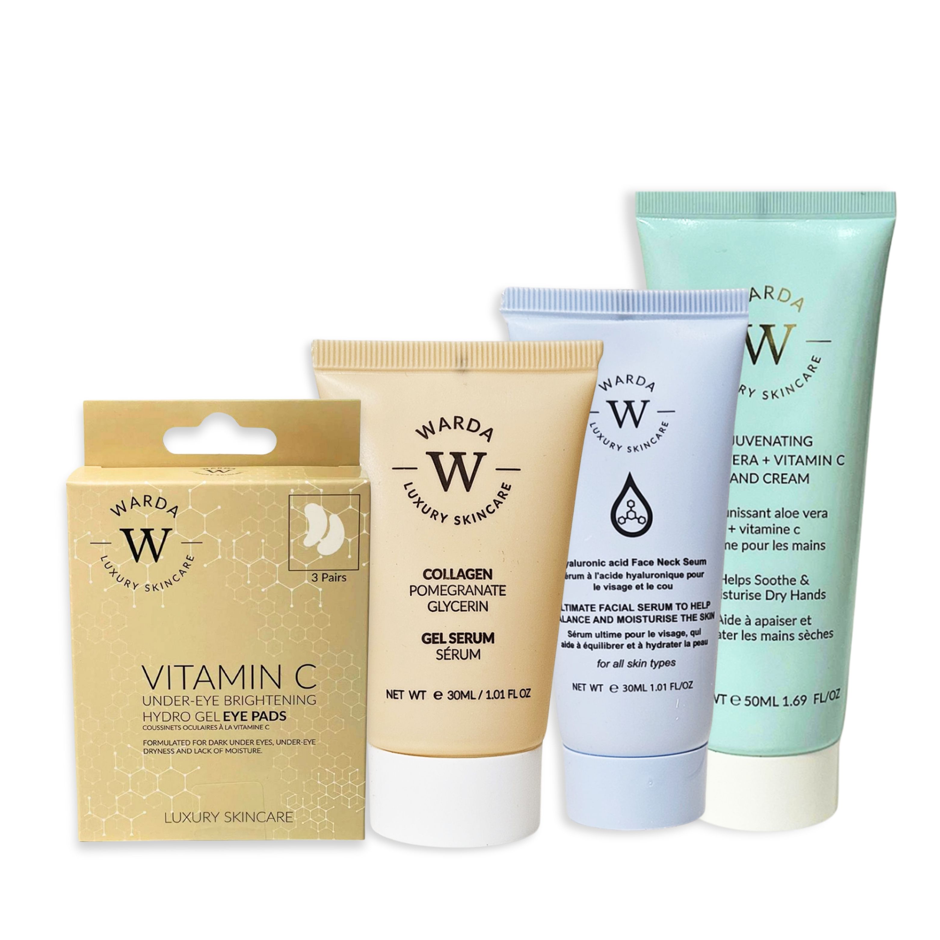 Warda skincare OCCHI ALLA VITAMINA C+ Siero 30 ml+ Aloe Vera ringiovanente+ Crema  50 ml