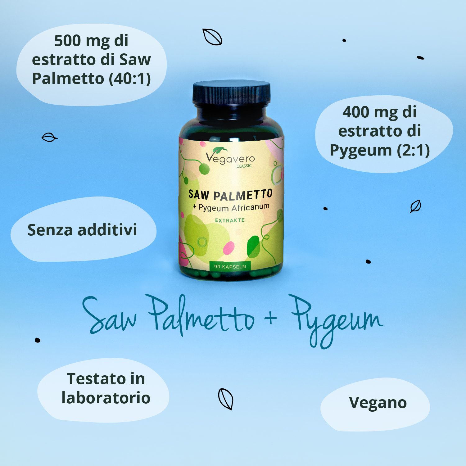 VEGAVERO Saw palmetto + Pygeum africanum