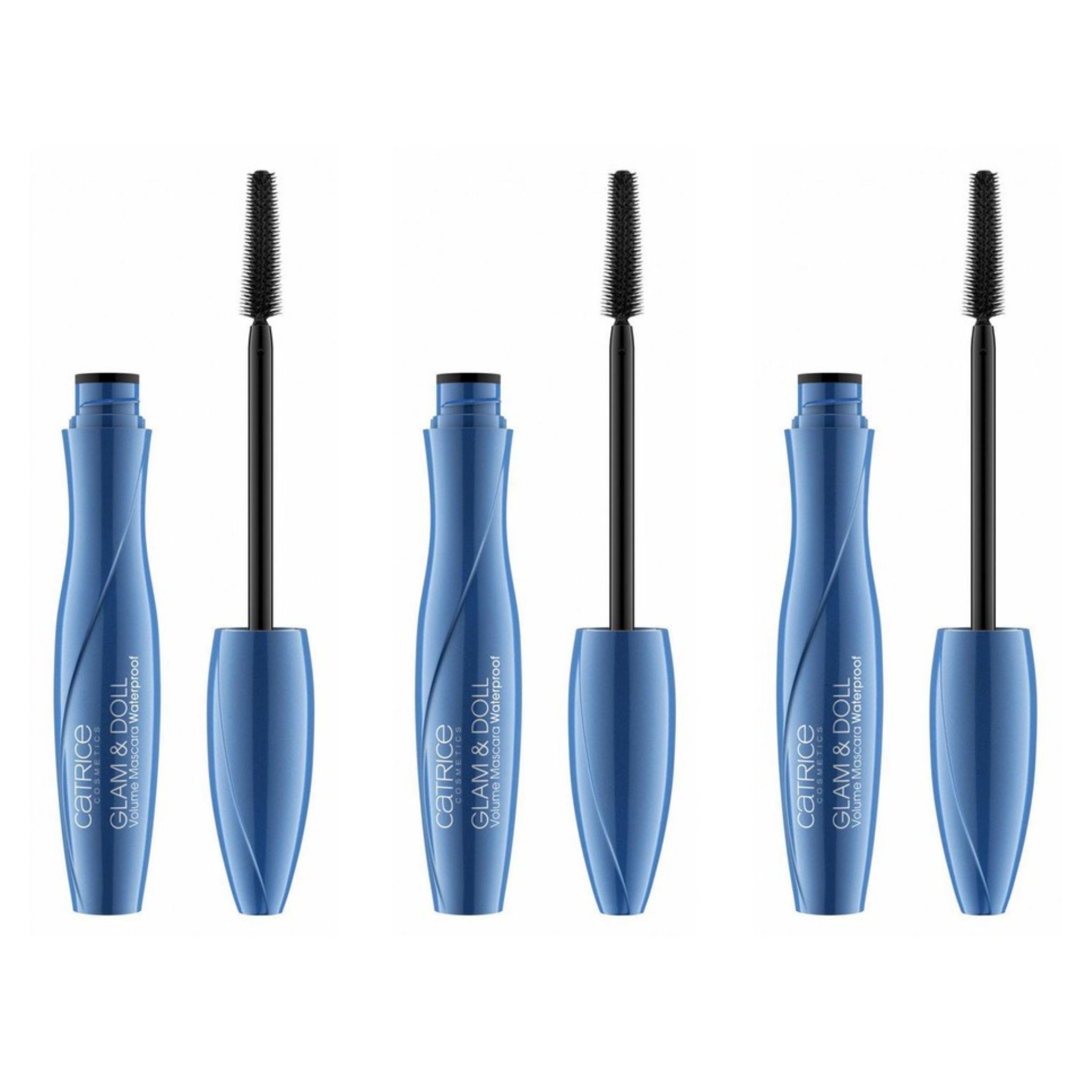 Catrice Glam & Doll Volume Mascara Waterproof, confezione da 3