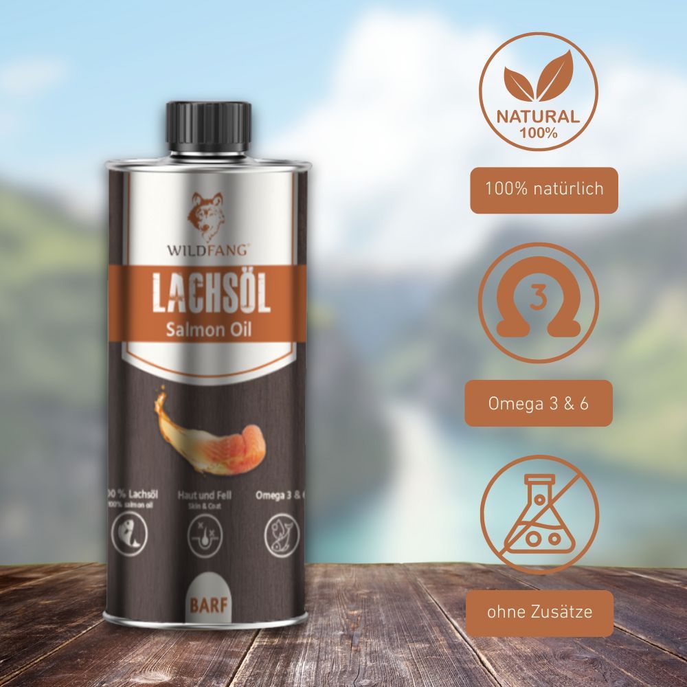 Wildfang - olio di salmone per cani
