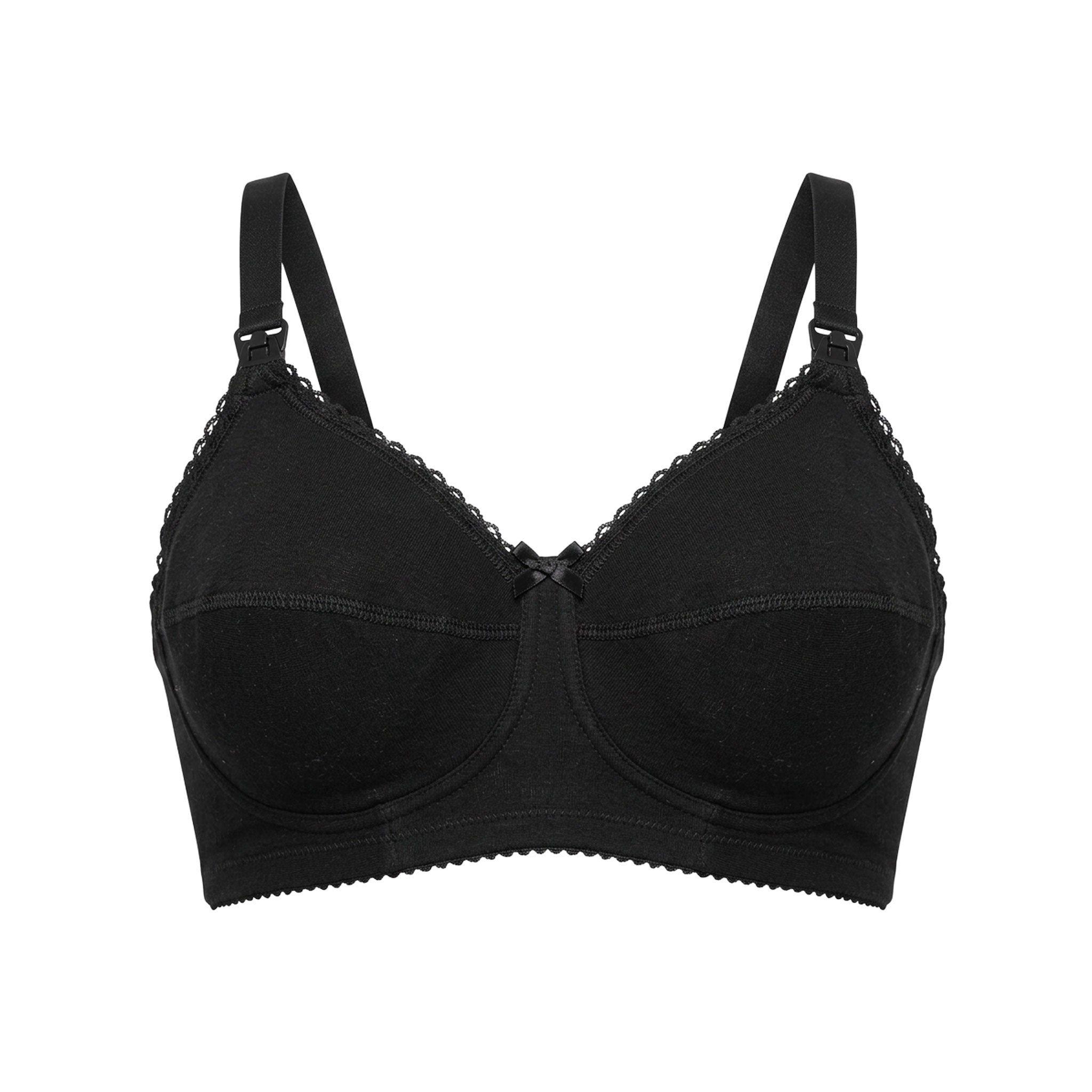 MYSANITY® Reggiseno Allattamento Cotone Coppa C Nero