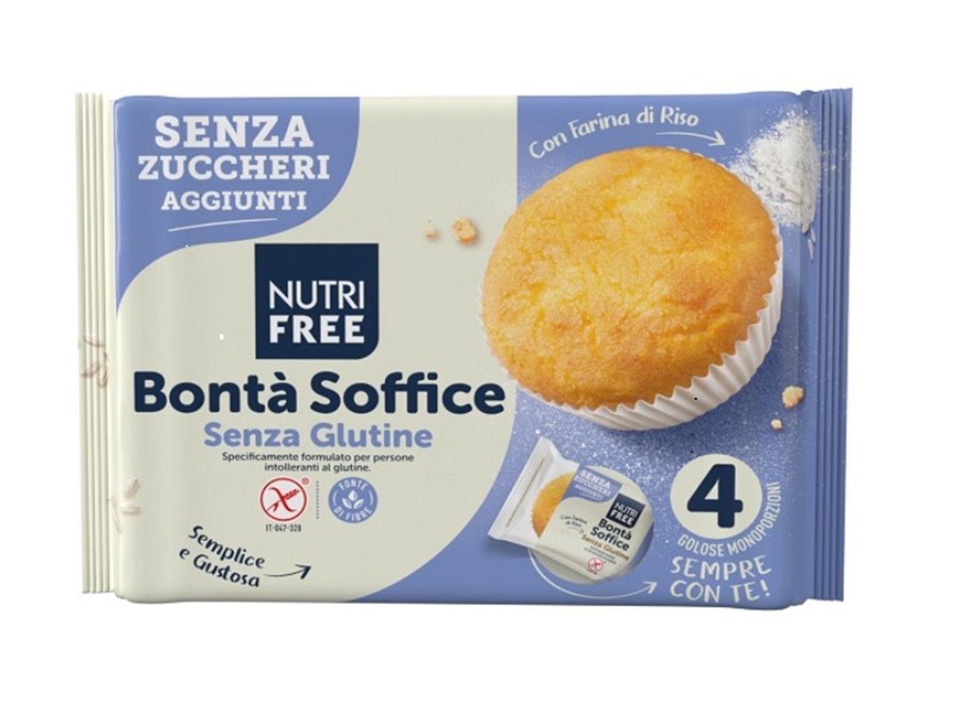 BONTA SOFFICE SENZA ZUCCHERI AGGIUNTI SENZA GLUTINE 140G - NUTRIFREE