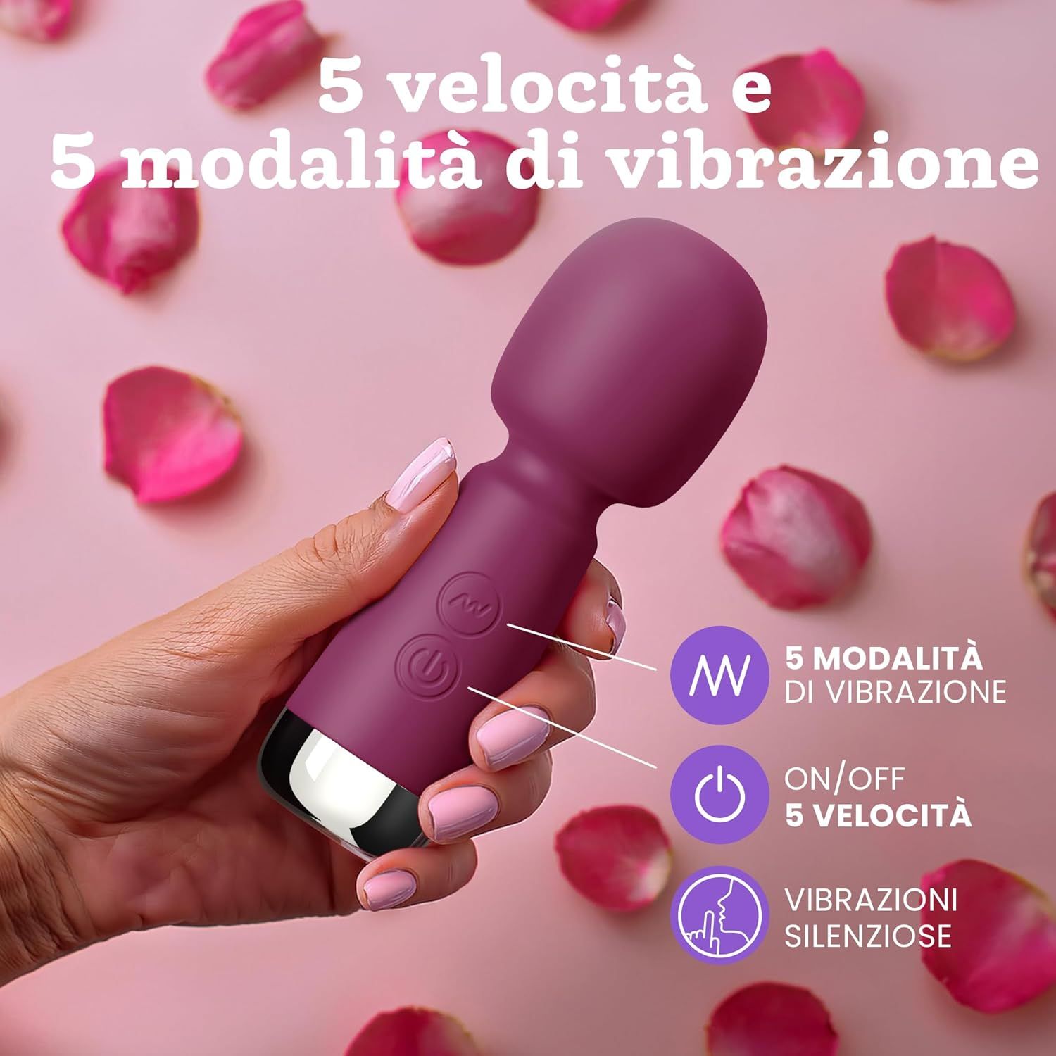 Oliver James Bullet Mini Vibratore, colore viola
