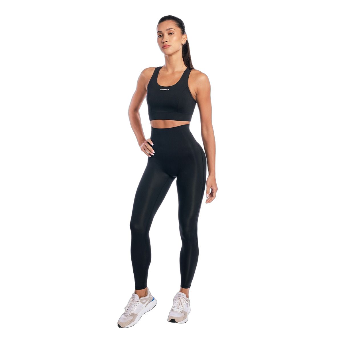 GymBeam Leggings donna Aura neri a vita alta senza tasche