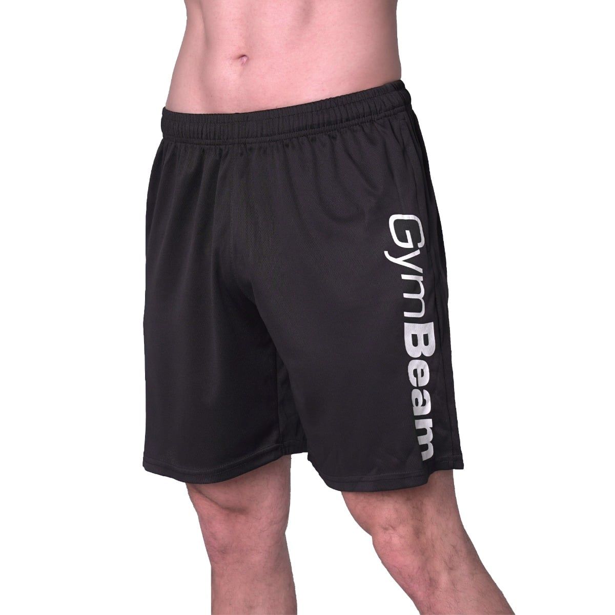 GymBeam Pantaloncini uomo in mesh Essence regular Black
