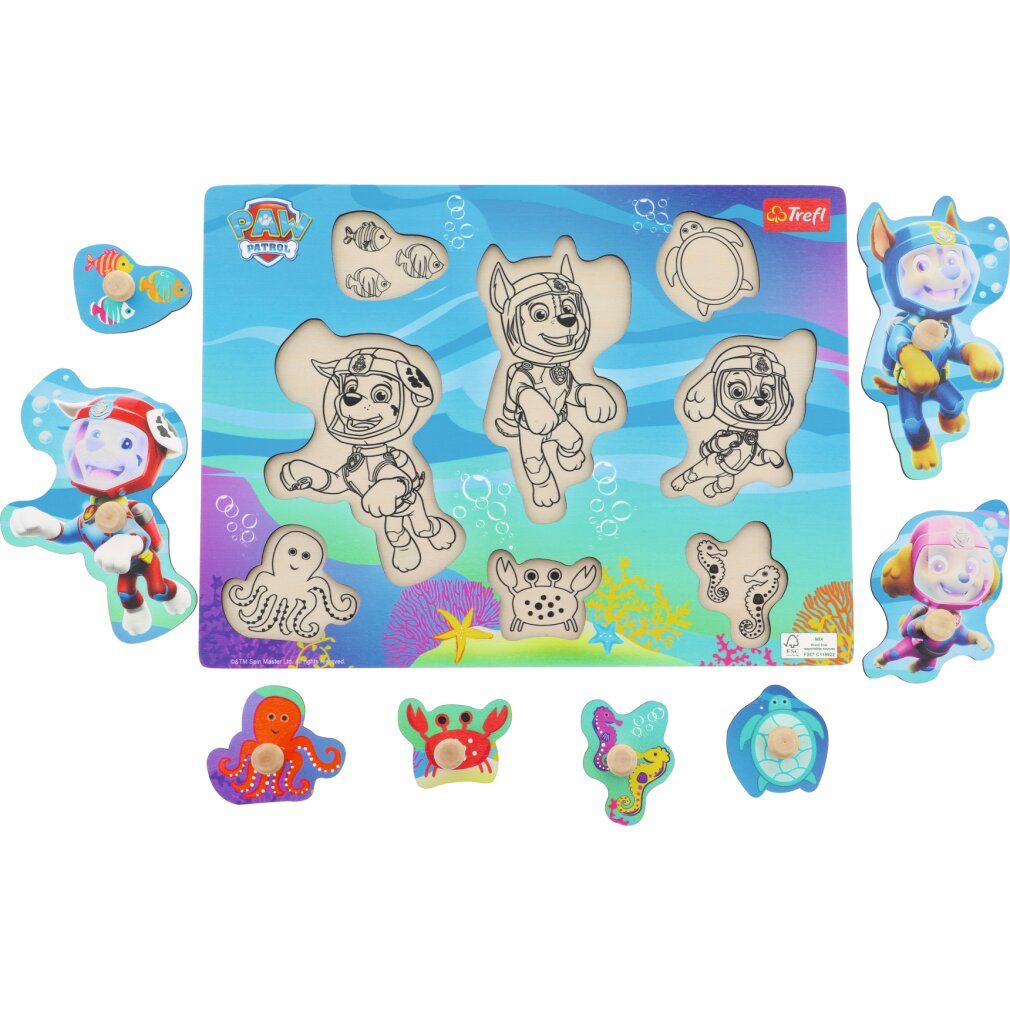 Puzzle in legno trefl Tlapková patrola: Subacqueo