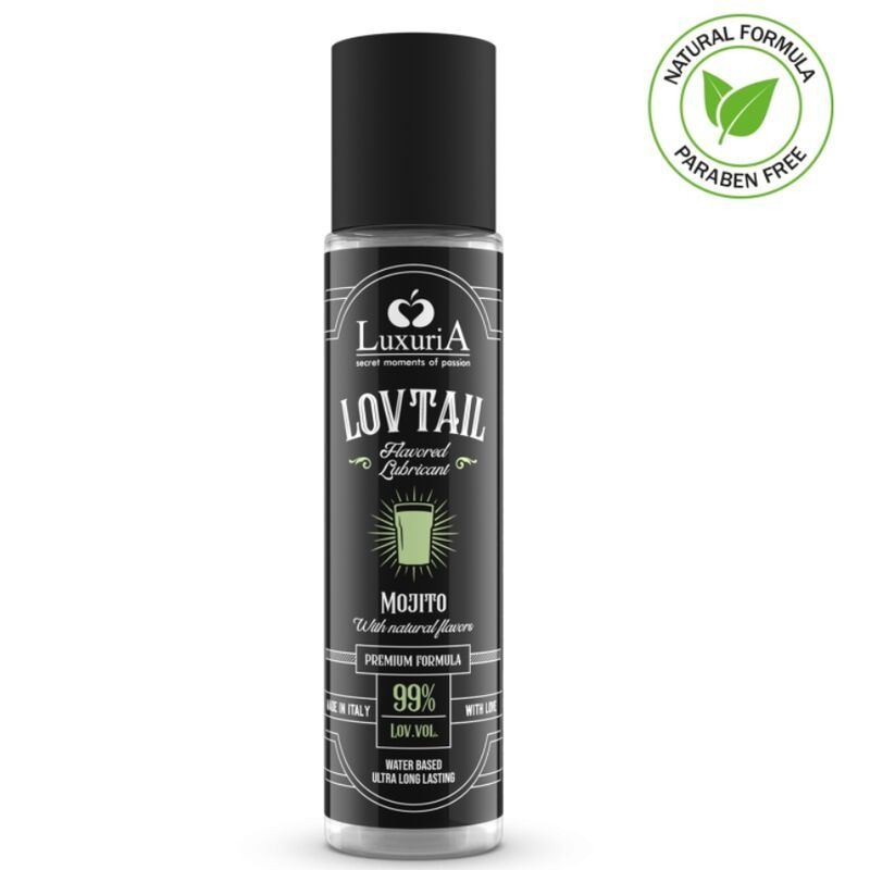 Lubrificante Luxuria Lovtail Mojito, a base d'acqua, aroma naturale.