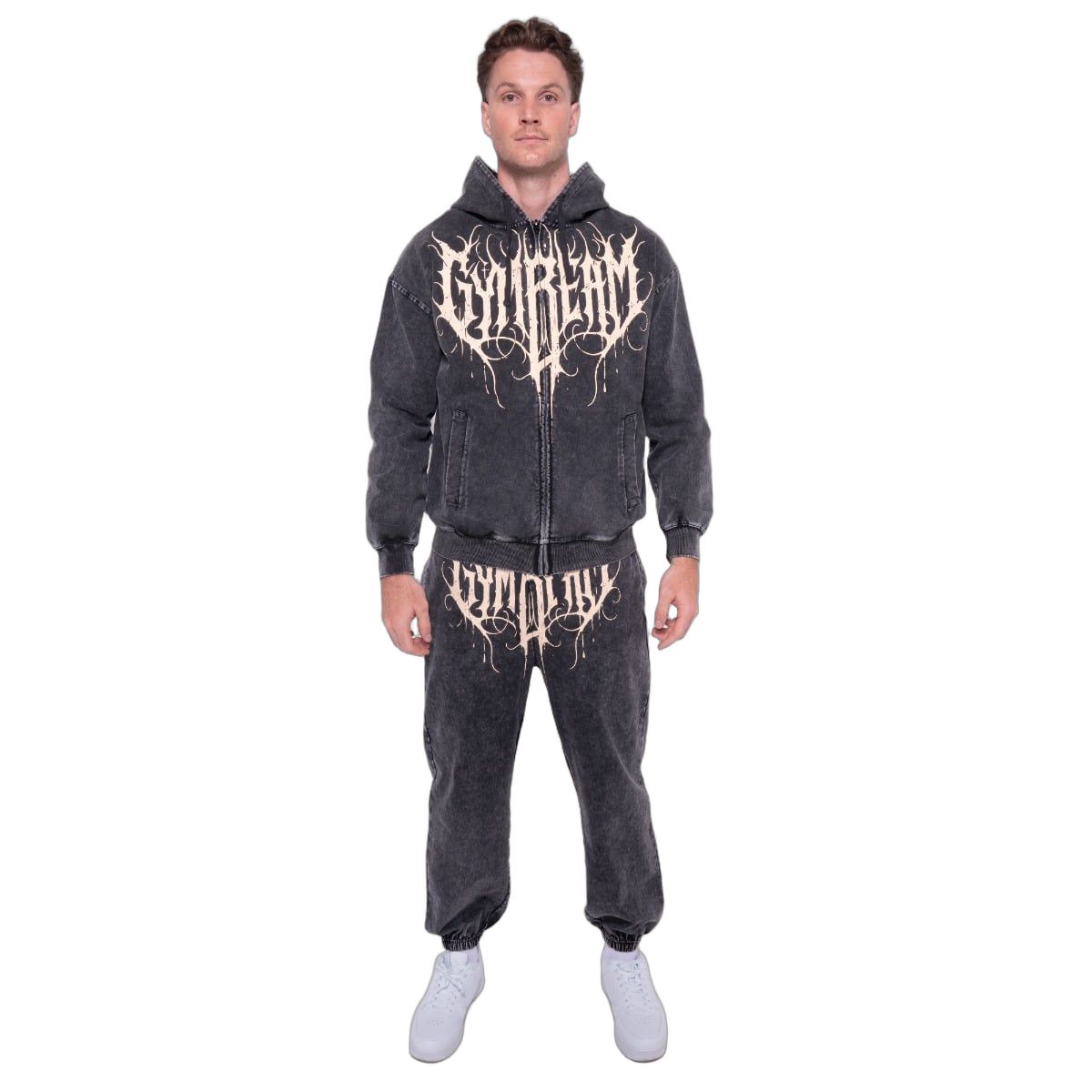 GymBeam Pantaloni sportivi uomo oversize Abyss Charcoal