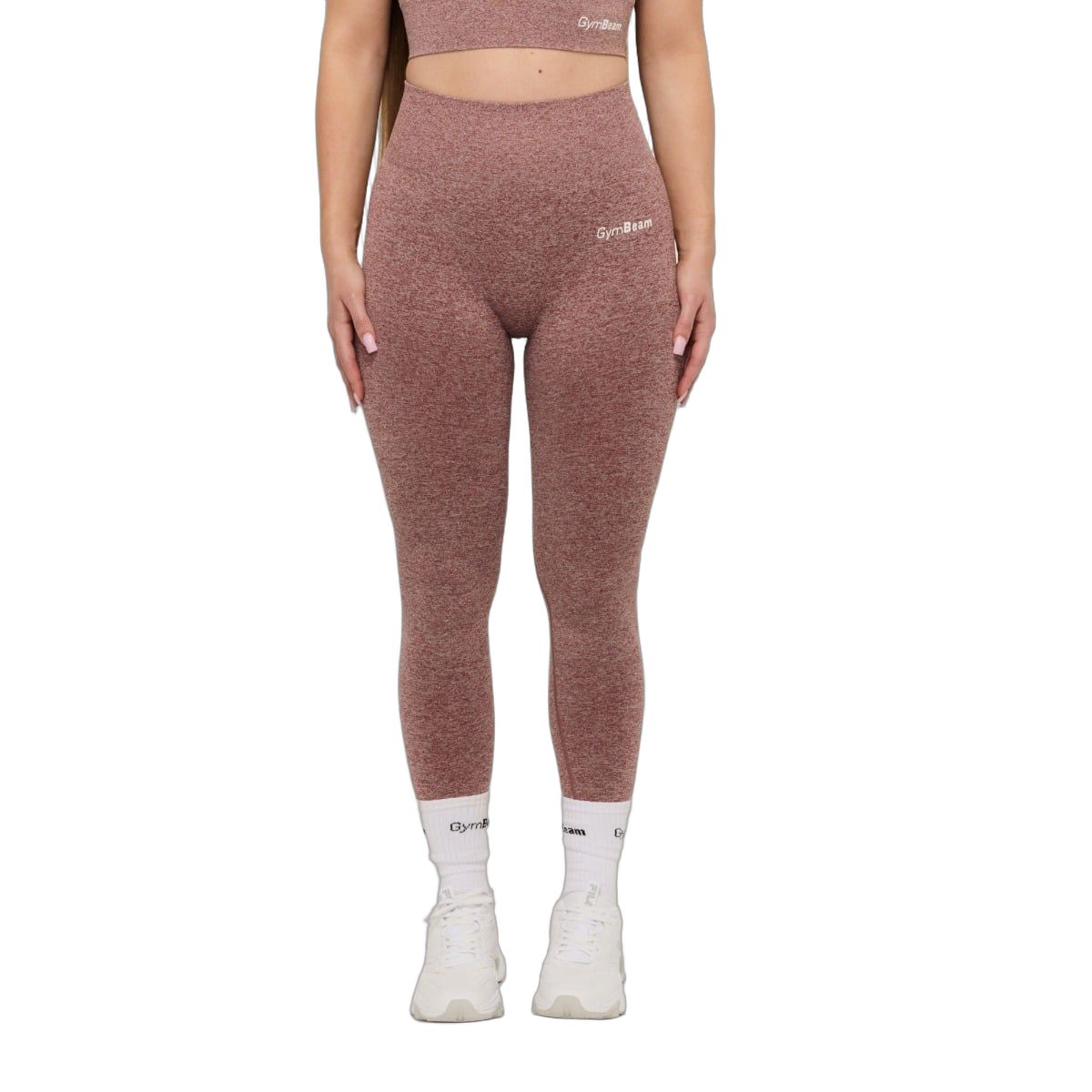 GymBeam Leggings donna FLO a vita alta senza cuciture Mauve