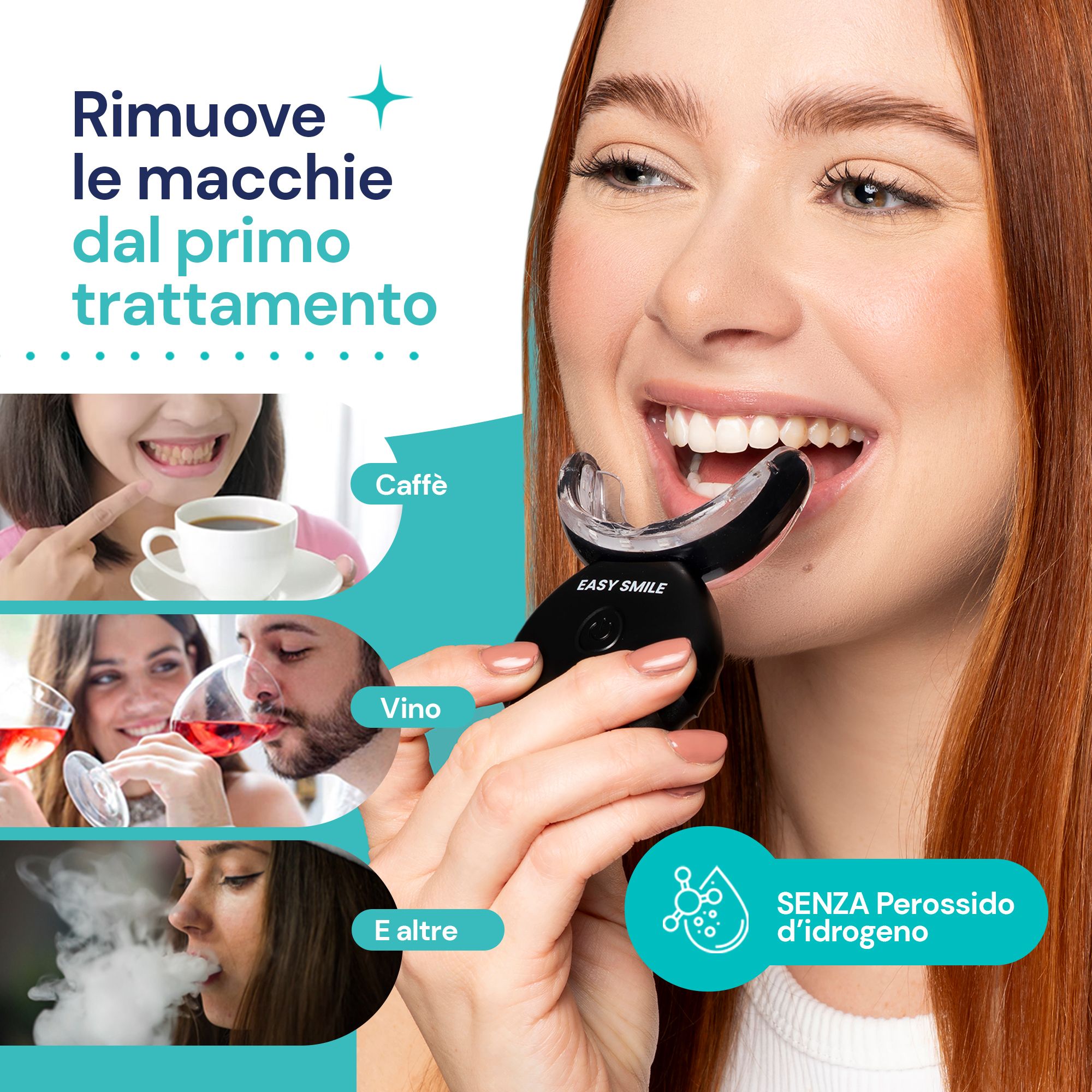 esmile - Kit Sbiancante Denti Professionale 16 Led