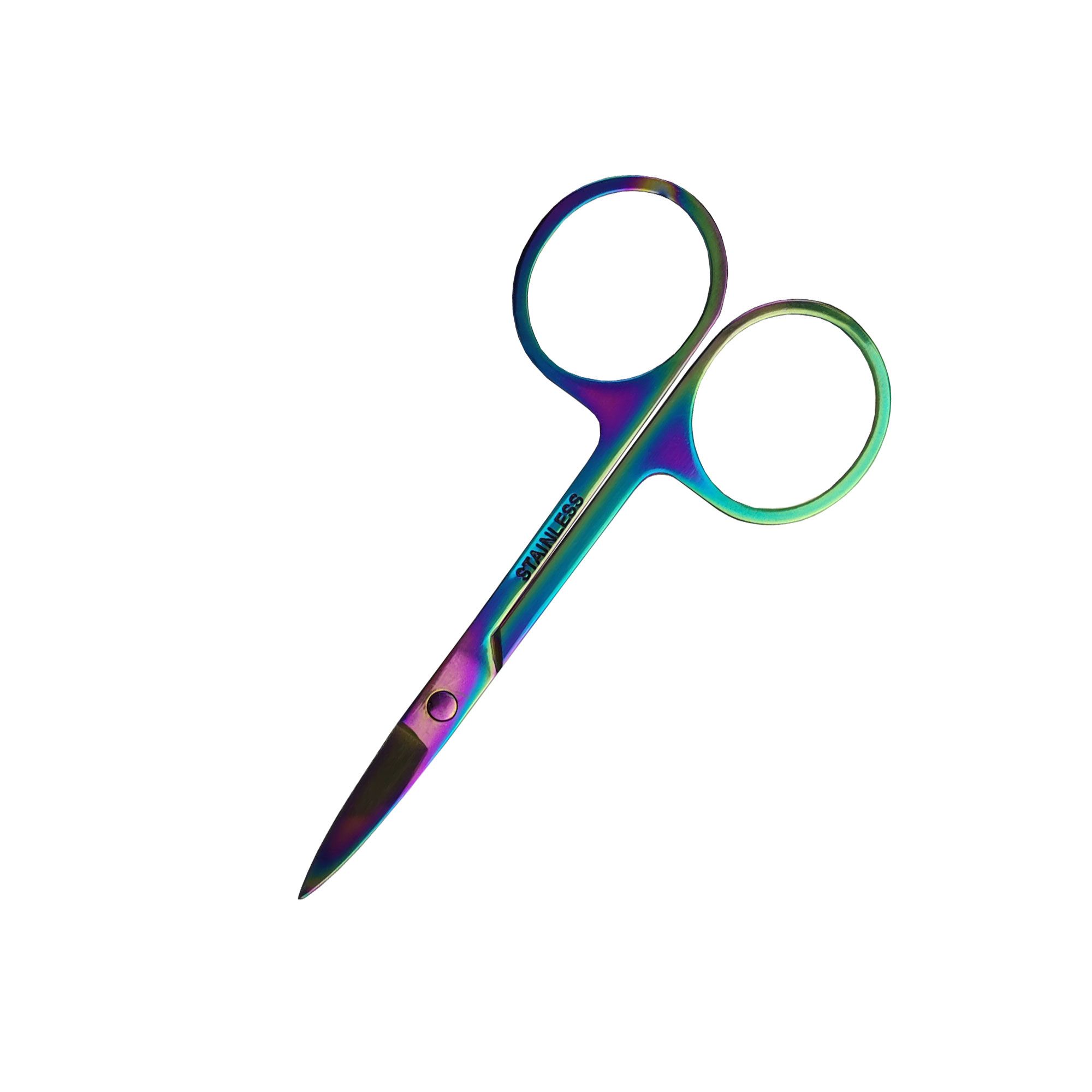 Forbici per unghie arcobaleno. Acciaio inossidabile. Lame affilate. Design ergonomico.