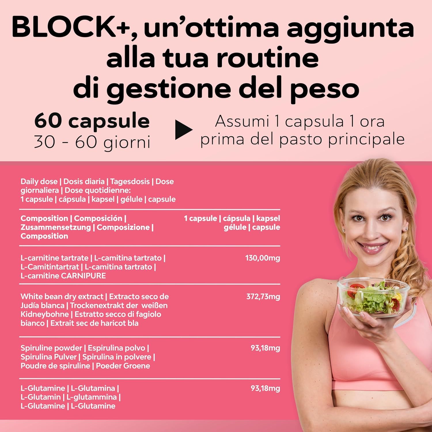 QSTA Dimagrimento Rapido Bruciagrassi QSTA BLOCK+ Capsule