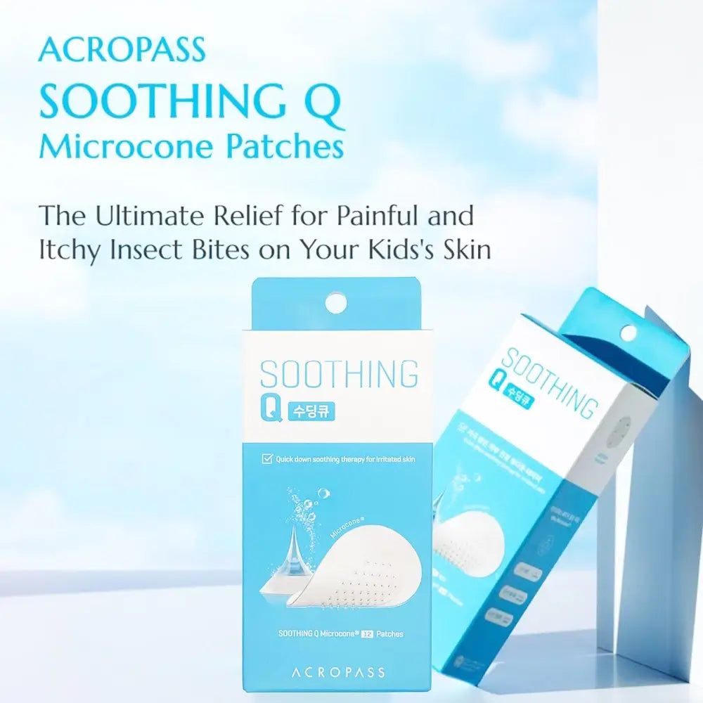 Confezione e immagine del prodotto dei cerotti micro-aghi lenitivi ACROPASS Soothing Q.