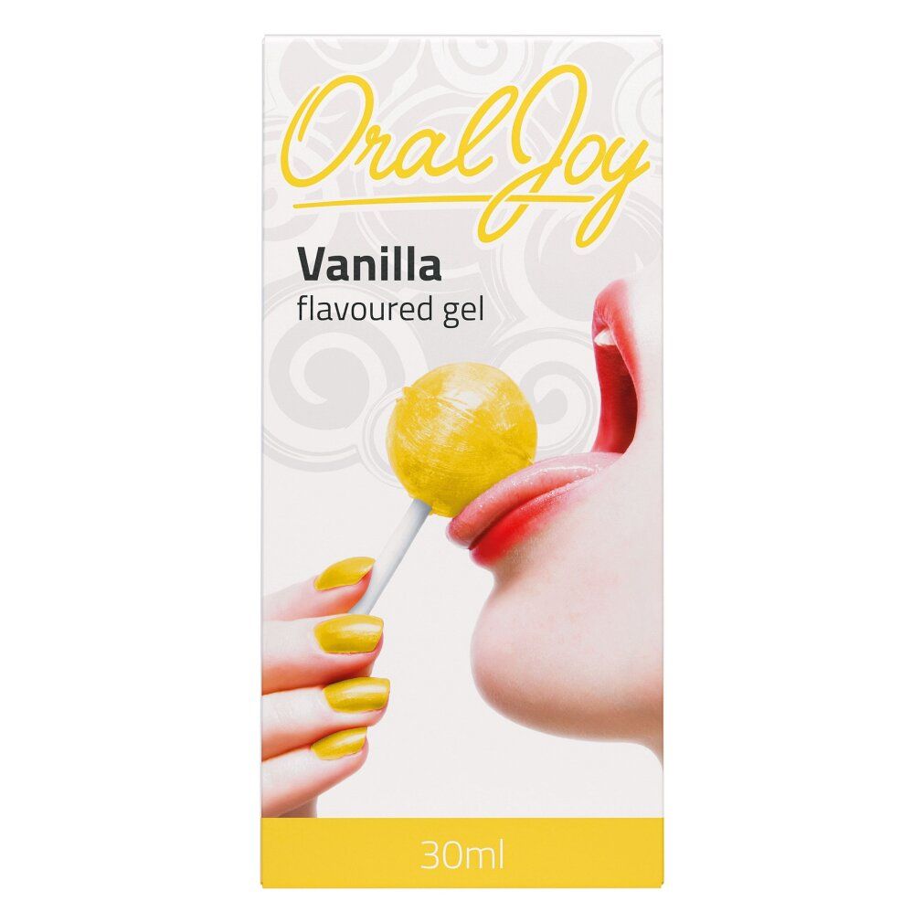 Cobeco Oral Joy Vanilla: Gel aromatizzato in flacone da 30ml con pompa e confezione esterna.