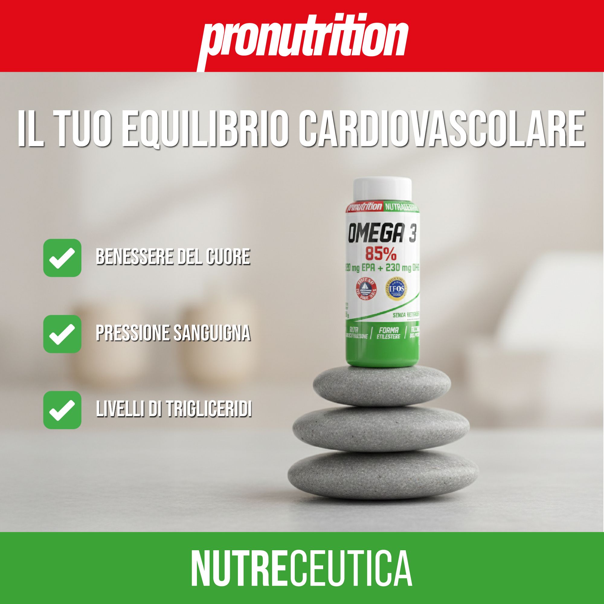 Pronutrition Omega 3 Puro 85% 210 Softgel, 520 mg EPA + 230 mg DHA