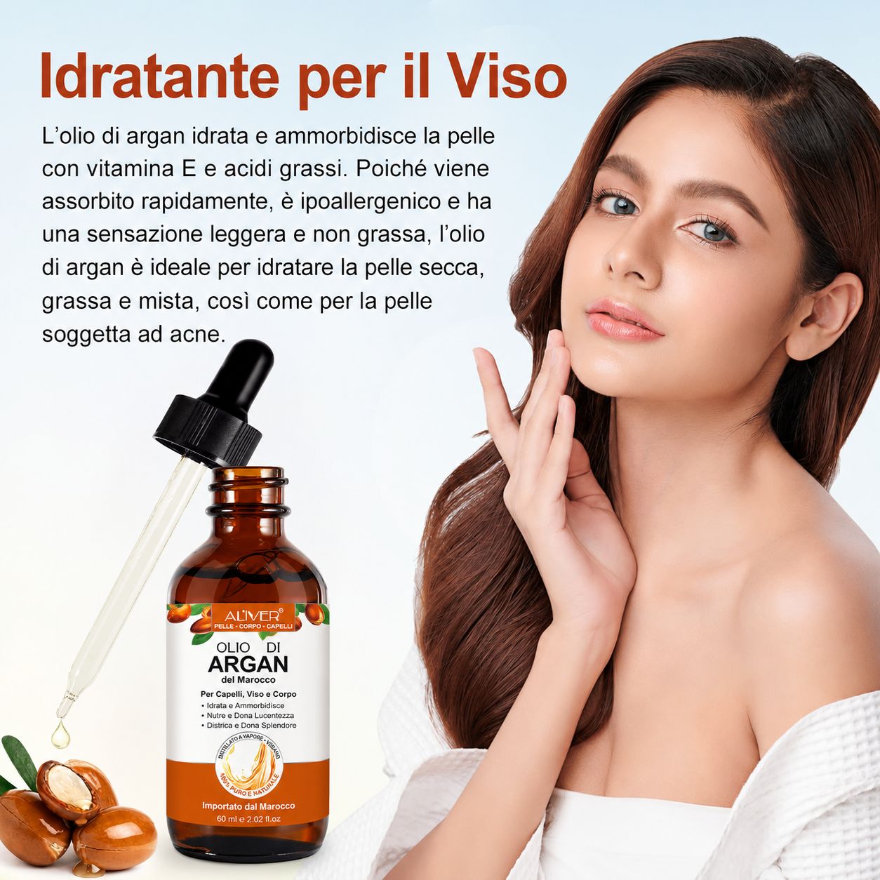 Zoxpm Olio di Argan per Capelli